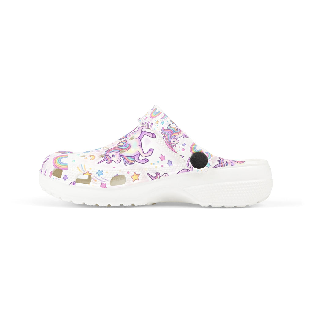 Kids Unicorn Rainbow Clogs — EVA Foam Slip-On for Girls