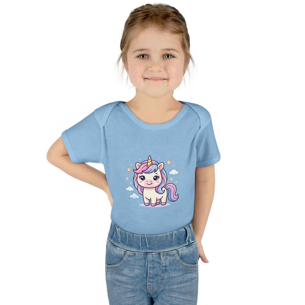 Unicorn Rainbow Infant Bodysuit — Cute Pastel Baby Onesie