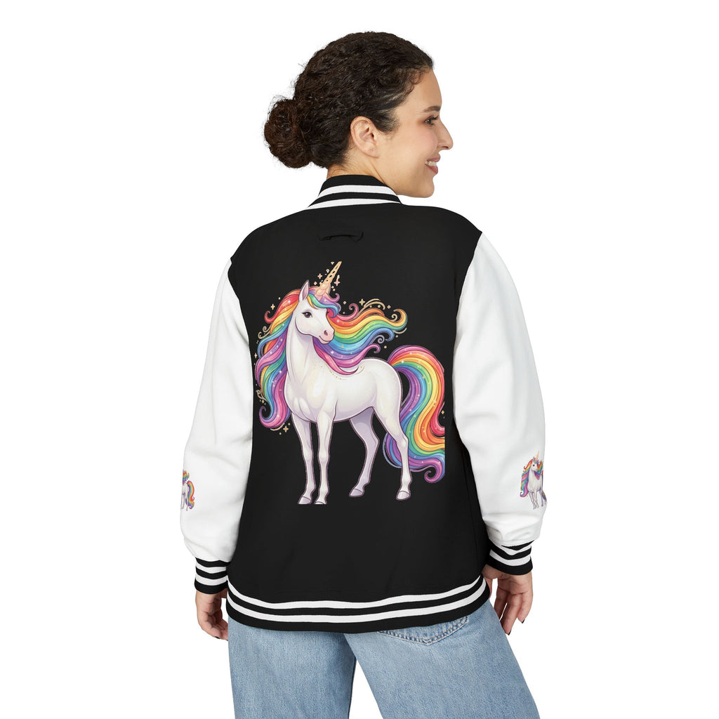 Unicorn Rainbow Letterman Jacket