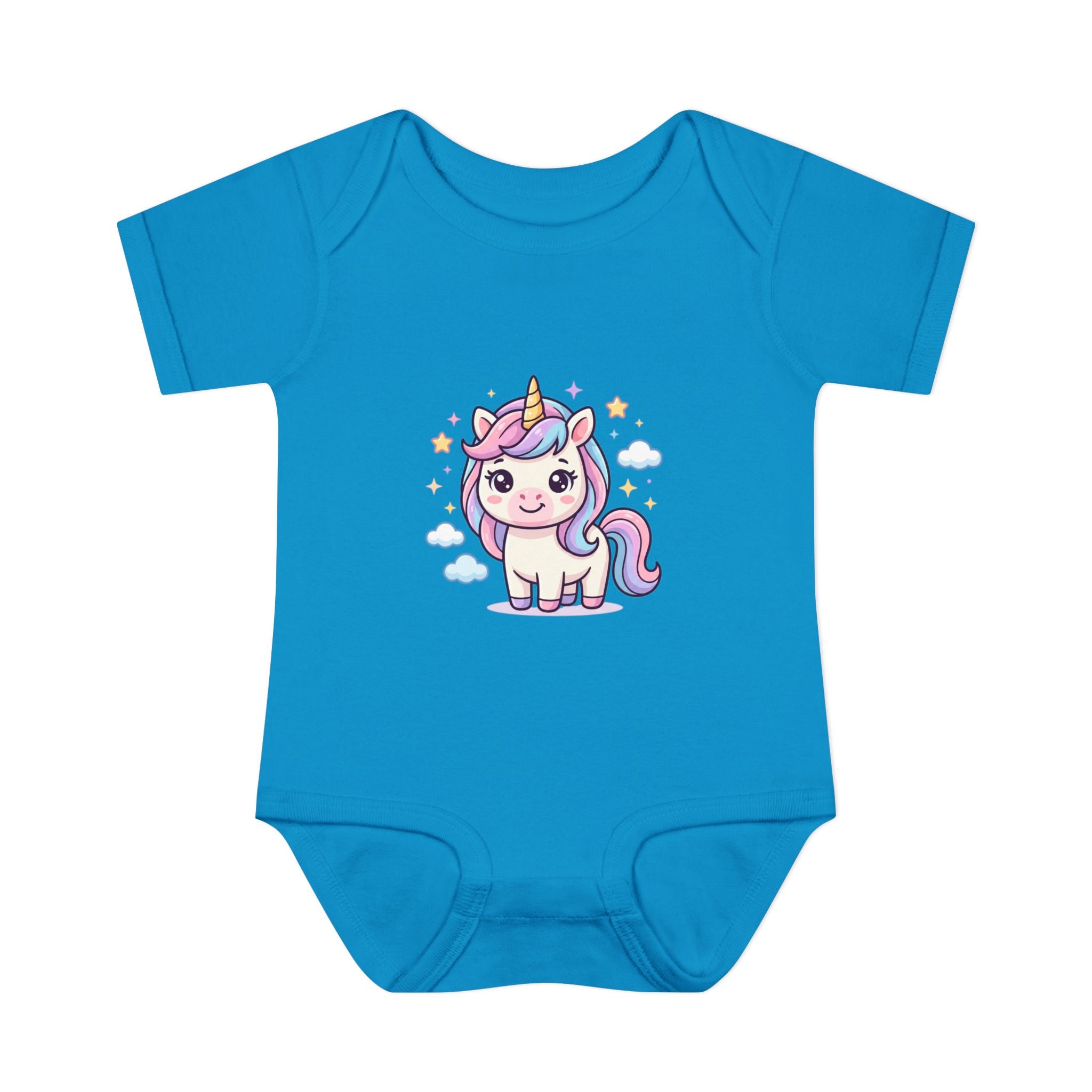 Unicorn Rainbow Infant Bodysuit — Cute Pastel Baby Onesie