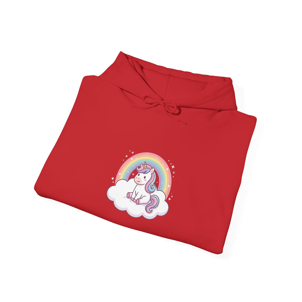Unicorn Rainbow Hoodie – Cute Pastel Cloud Graphic Sweatshirt