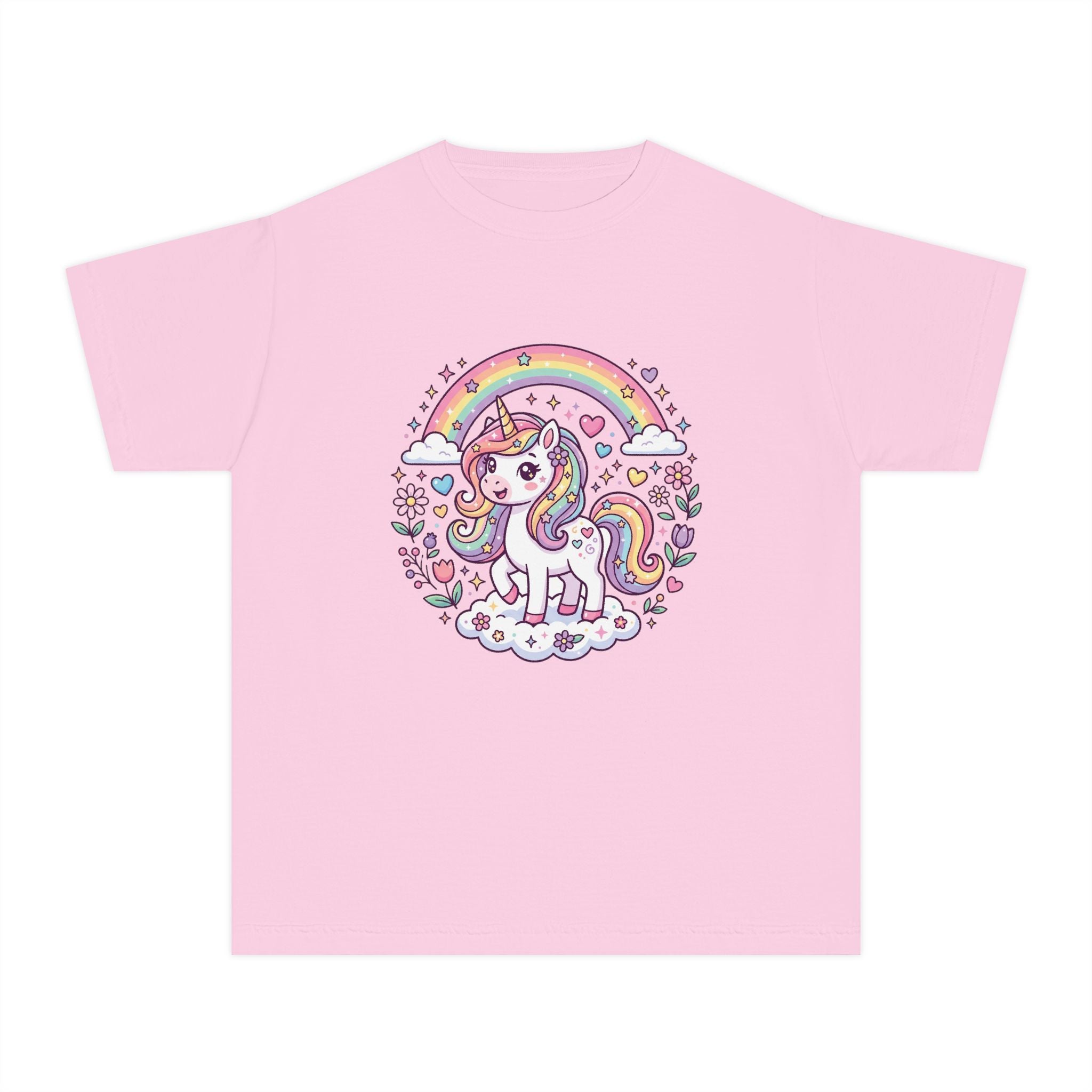 Unicorn Youth Tee — 'Believe in Magic' Rainbow Kids T‑Shirt