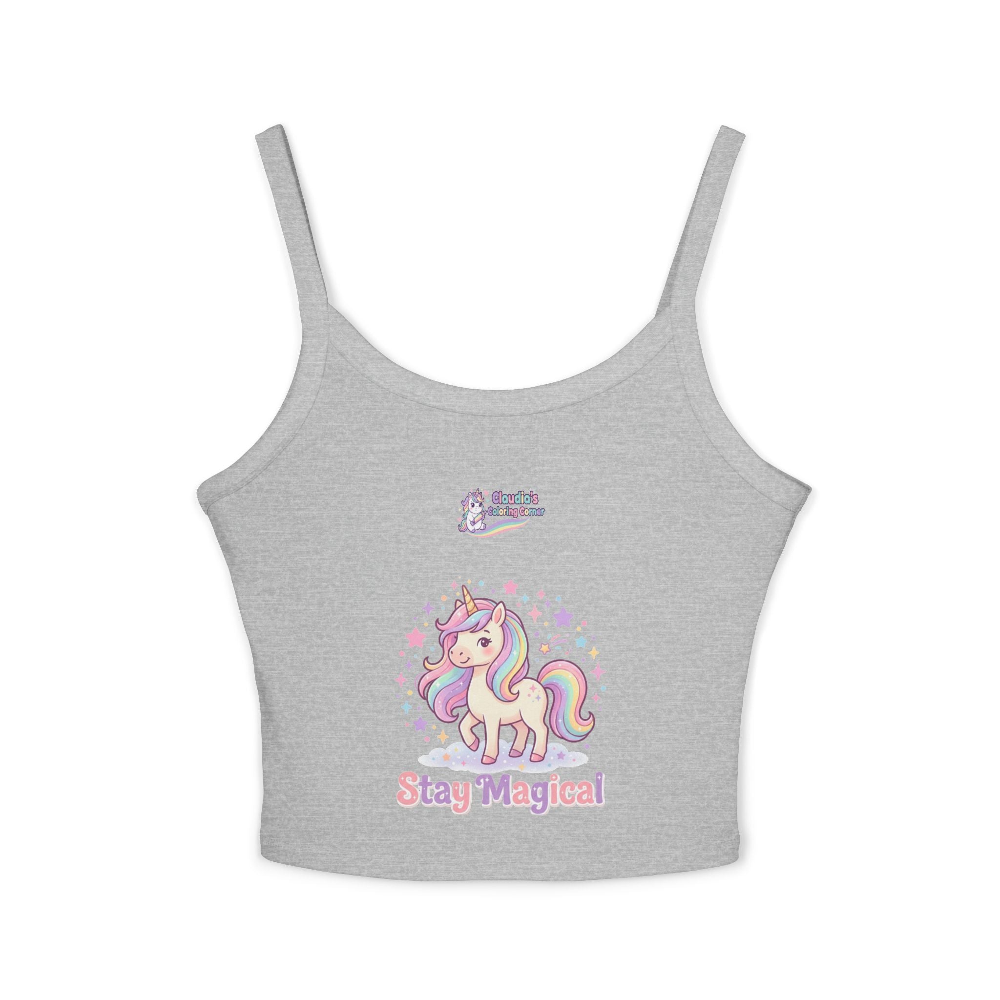 Stay Magical Unicorn Crop Tank