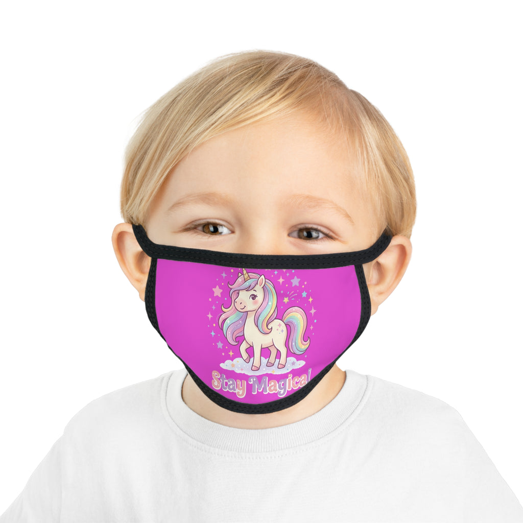 Kids Face Mask — Pink Unicorn “Stay Magical” Reusable Mask