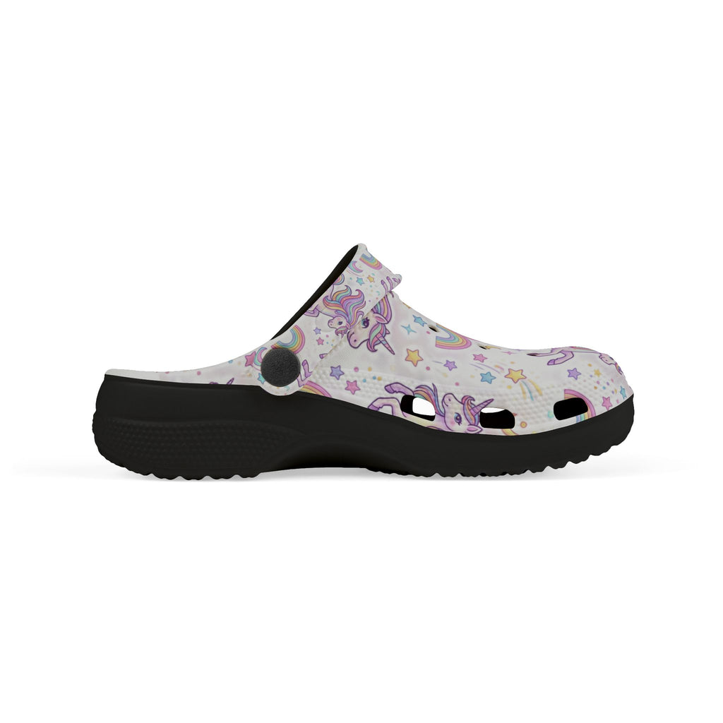 Kids Unicorn Rainbow Clogs — EVA Foam Slip-On for Girls
