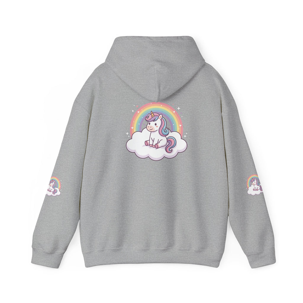 Unicorn Rainbow Hoodie – Cute Pastel Cloud Graphic Sweatshirt