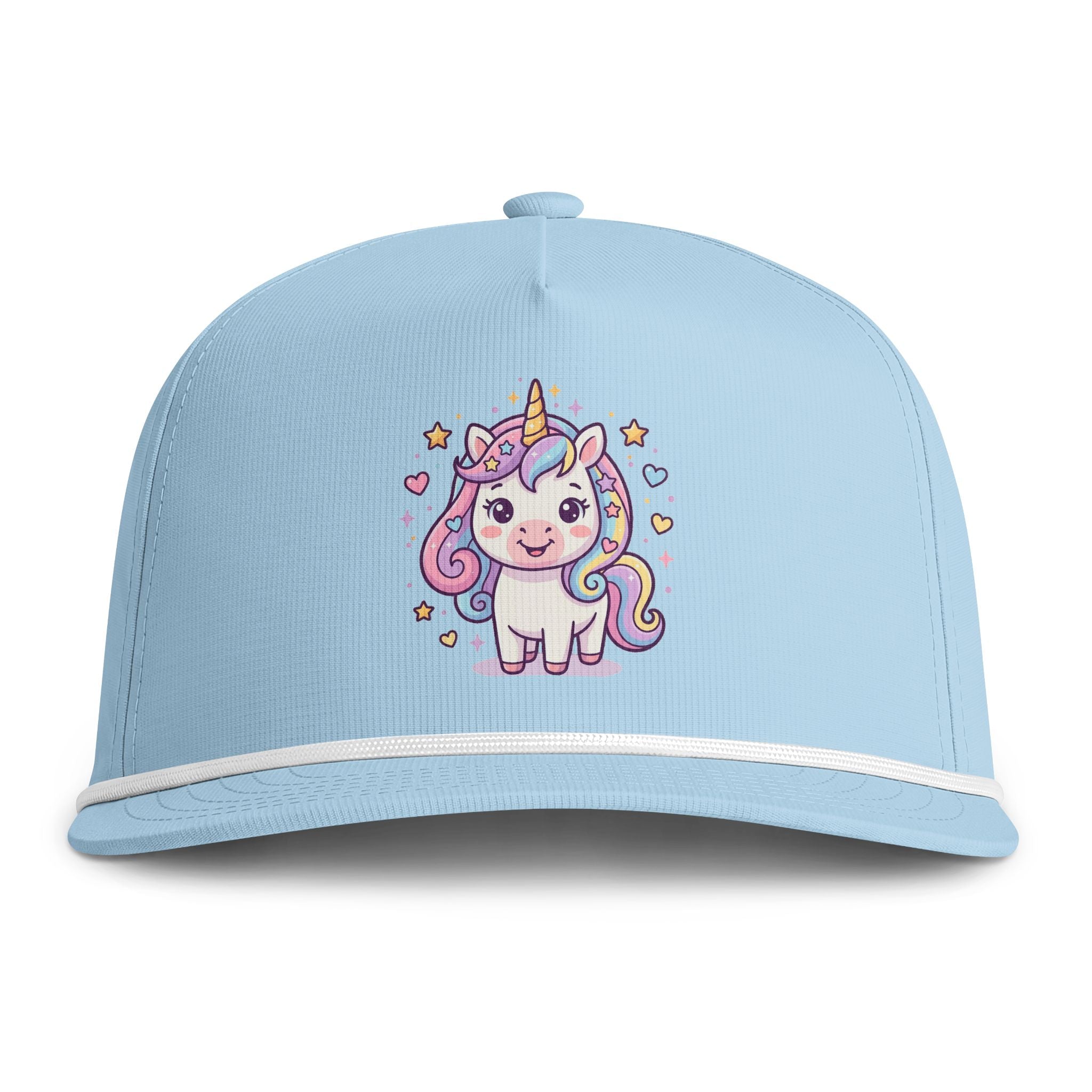 Unicorn Cap — Pastel Kawaii Sun washed Rope Hat