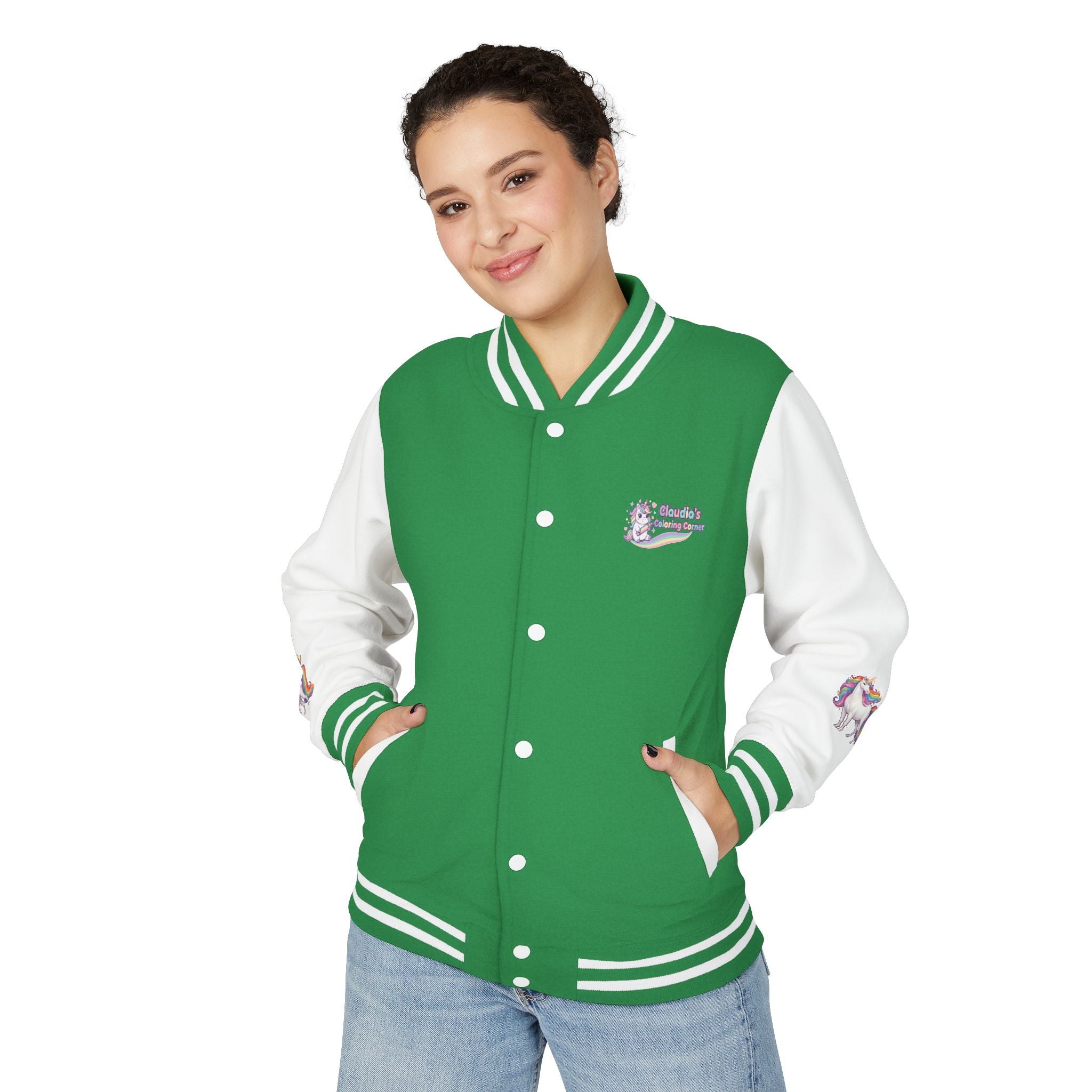 Unicorn Rainbow Letterman Jacket