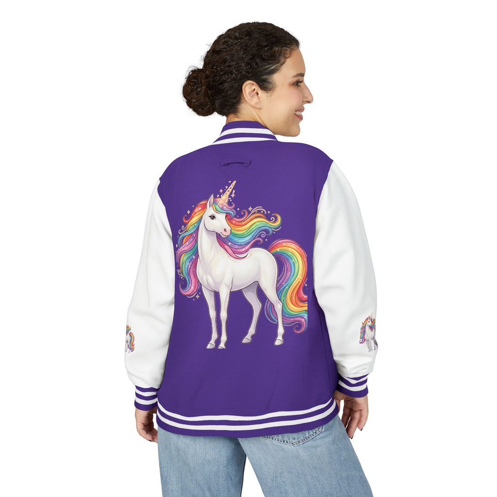 Unicorn Rainbow Letterman Jacket