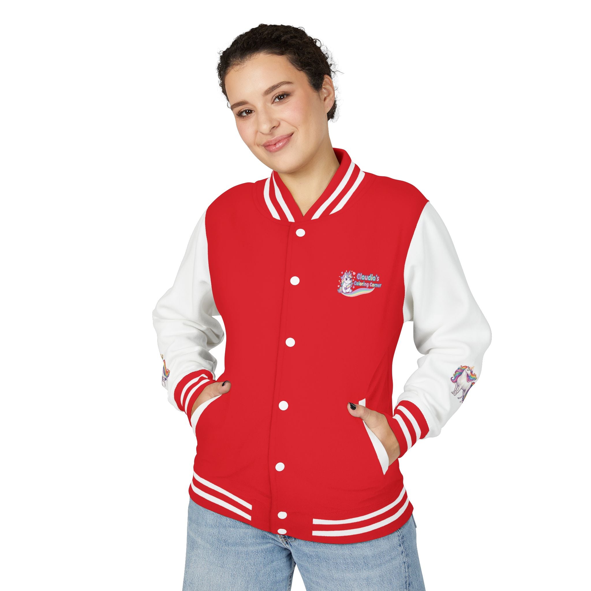 Unicorn Rainbow Letterman Jacket