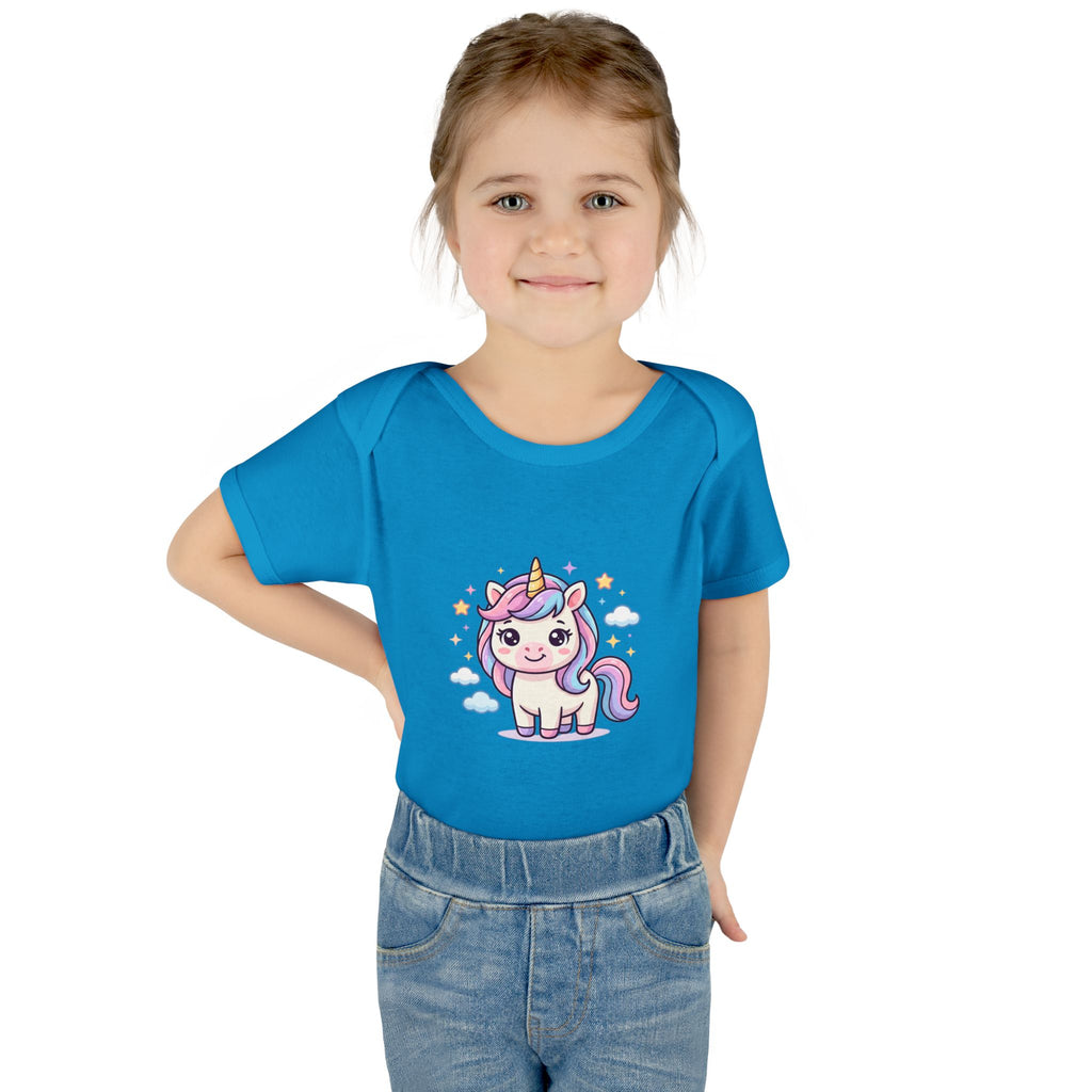Unicorn Rainbow Infant Bodysuit — Cute Pastel Baby Onesie