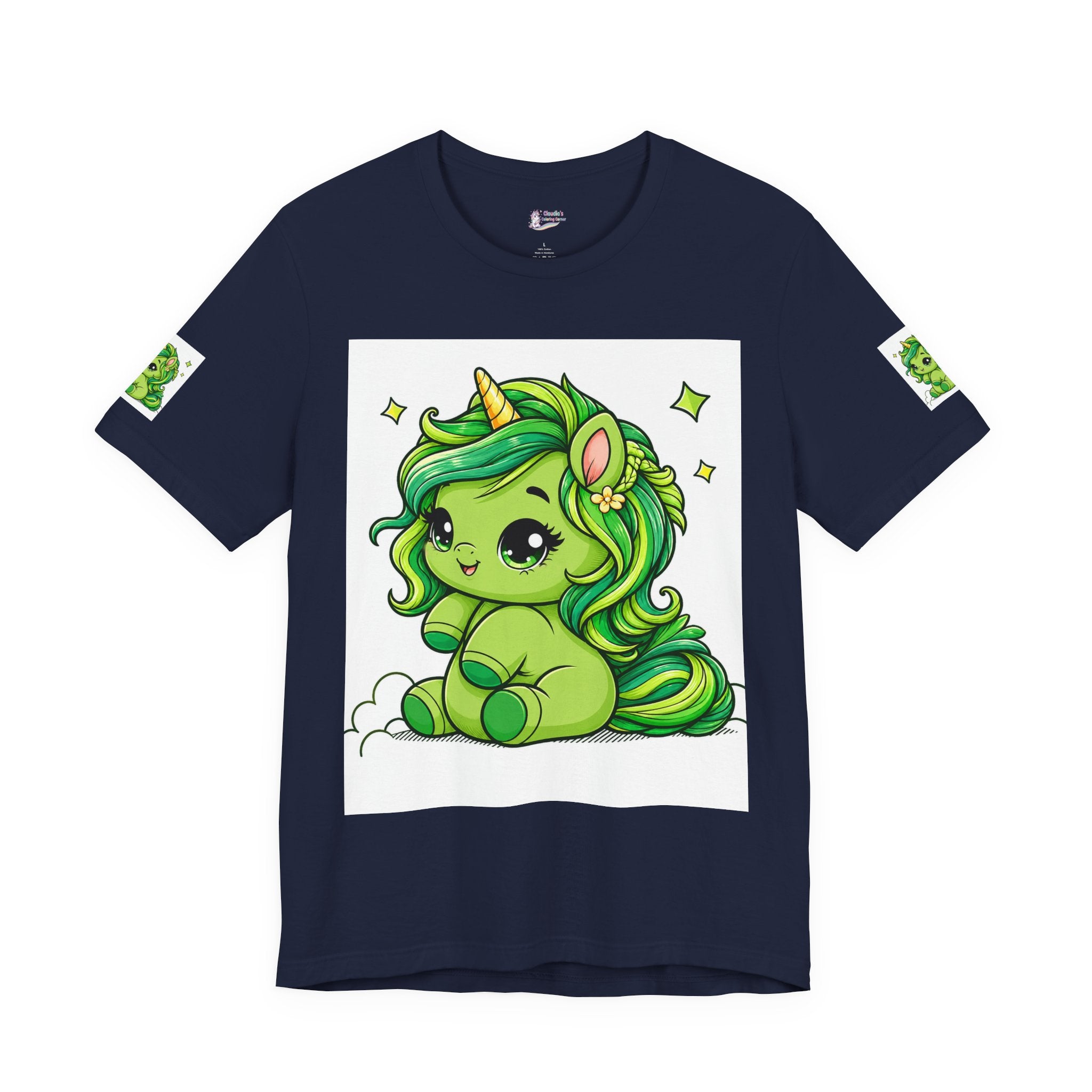 Cute Green Unicorn Tee — "Sweet Dreams" Graphic T-Shirt