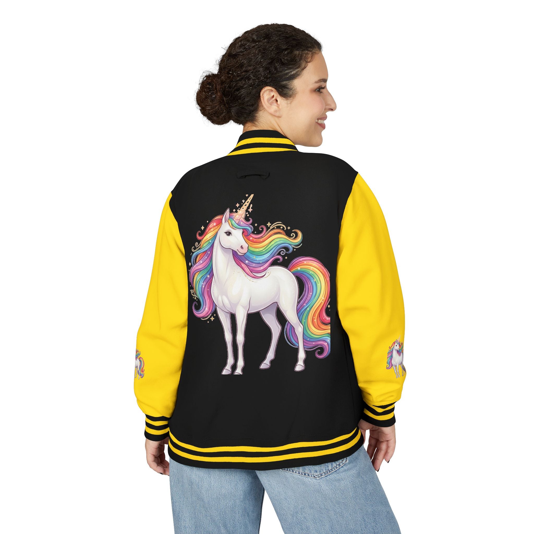 Unicorn Rainbow Letterman Jacket