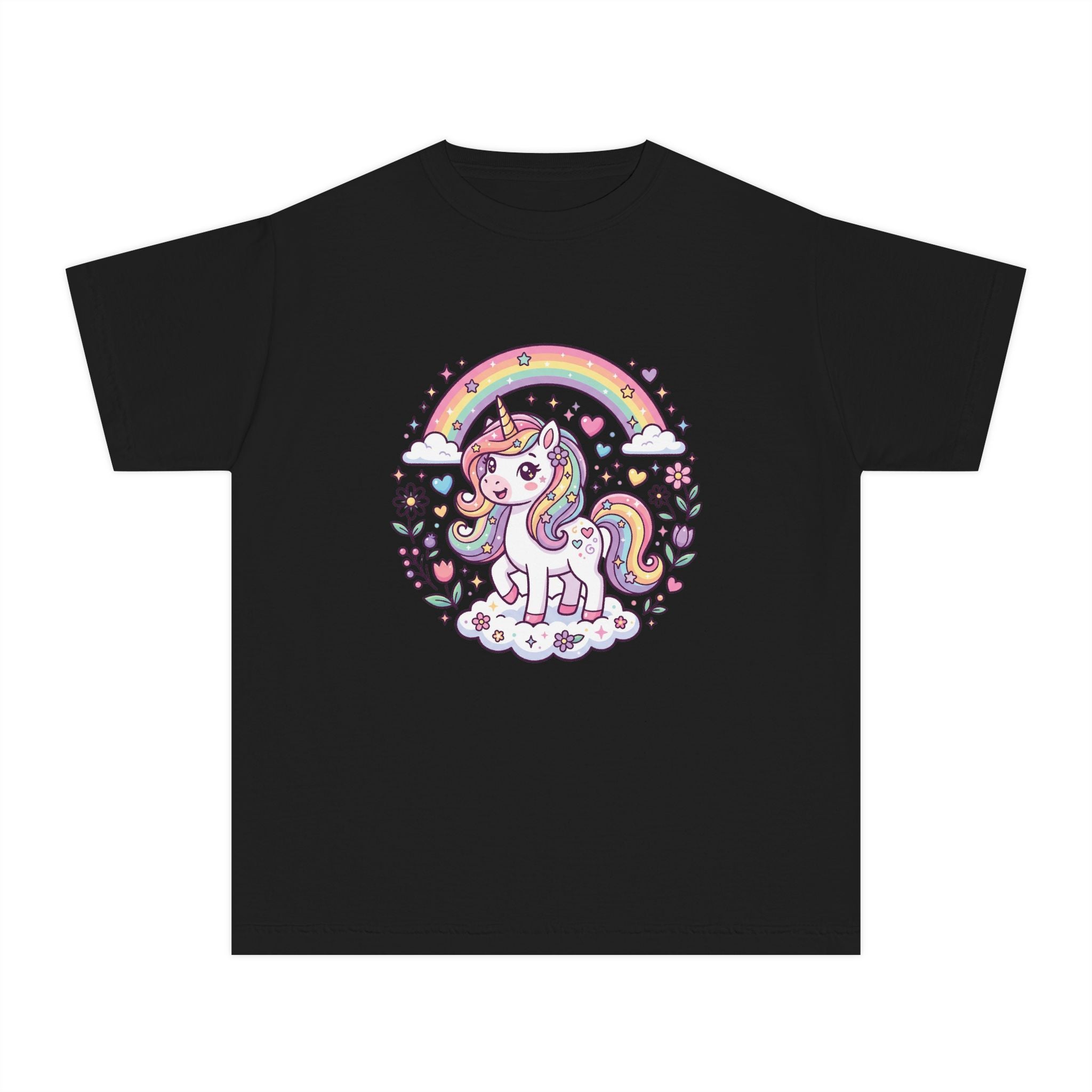 Unicorn Youth Tee — 'Believe in Magic' Rainbow Kids T‑Shirt