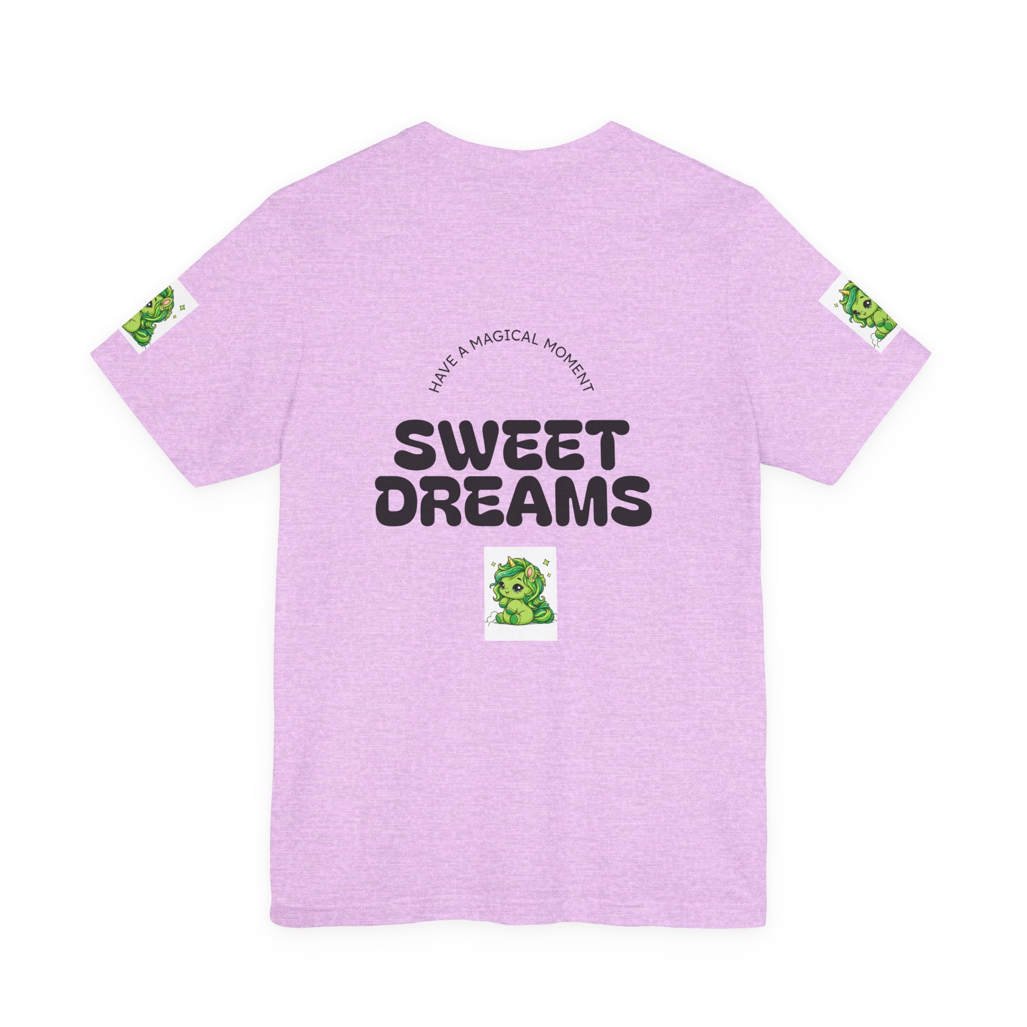 Cute Green Unicorn Tee — "Sweet Dreams" Graphic T-Shirt