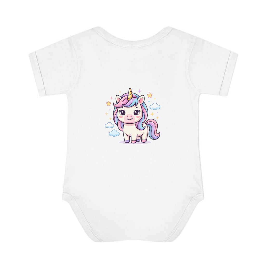 Unicorn Rainbow Infant Bodysuit — Cute Pastel Baby Onesie