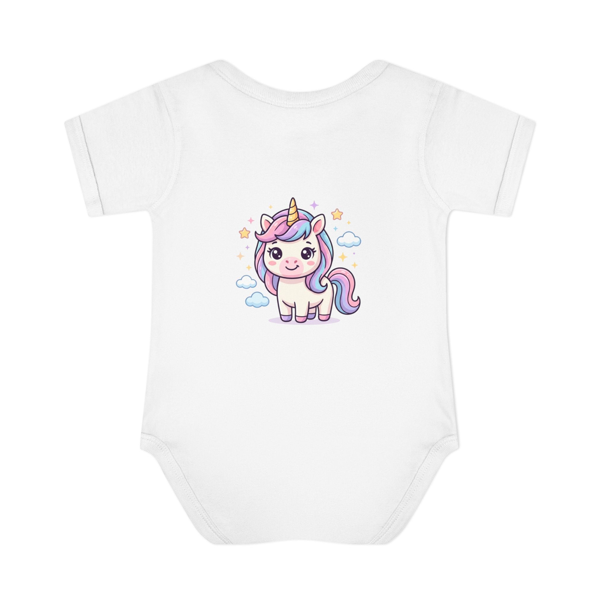 Unicorn Rainbow Infant Bodysuit — Cute Pastel Baby Onesie