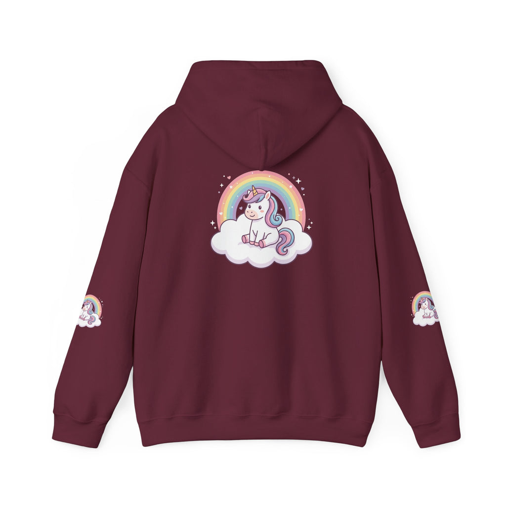 Unicorn Rainbow Hoodie – Cute Pastel Cloud Graphic Sweatshirt