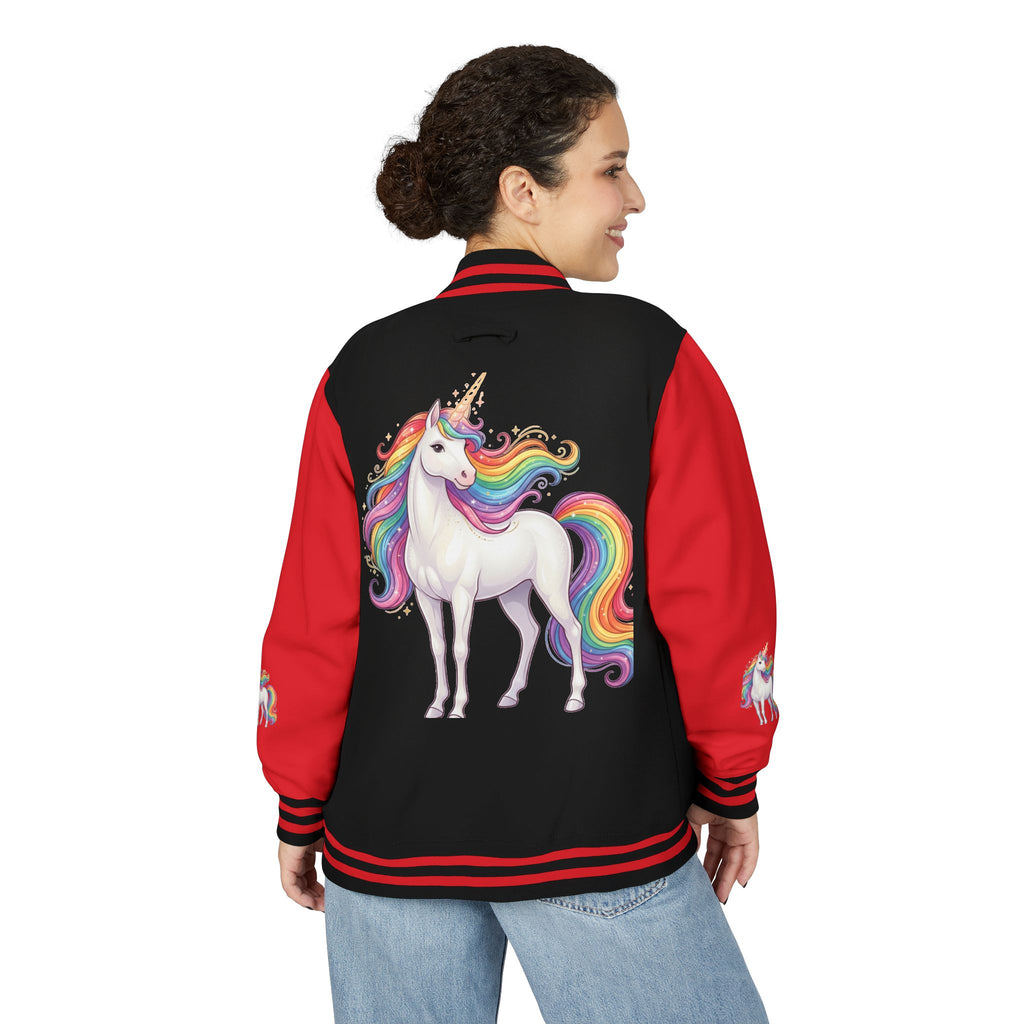 Unicorn Rainbow Letterman Jacket