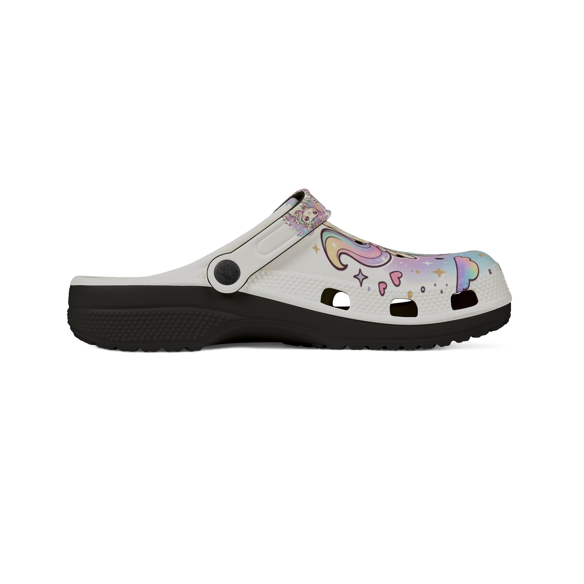 Unicorn EVA Foam Clogs — Pastel Rainbow Magic Rubber Shoes