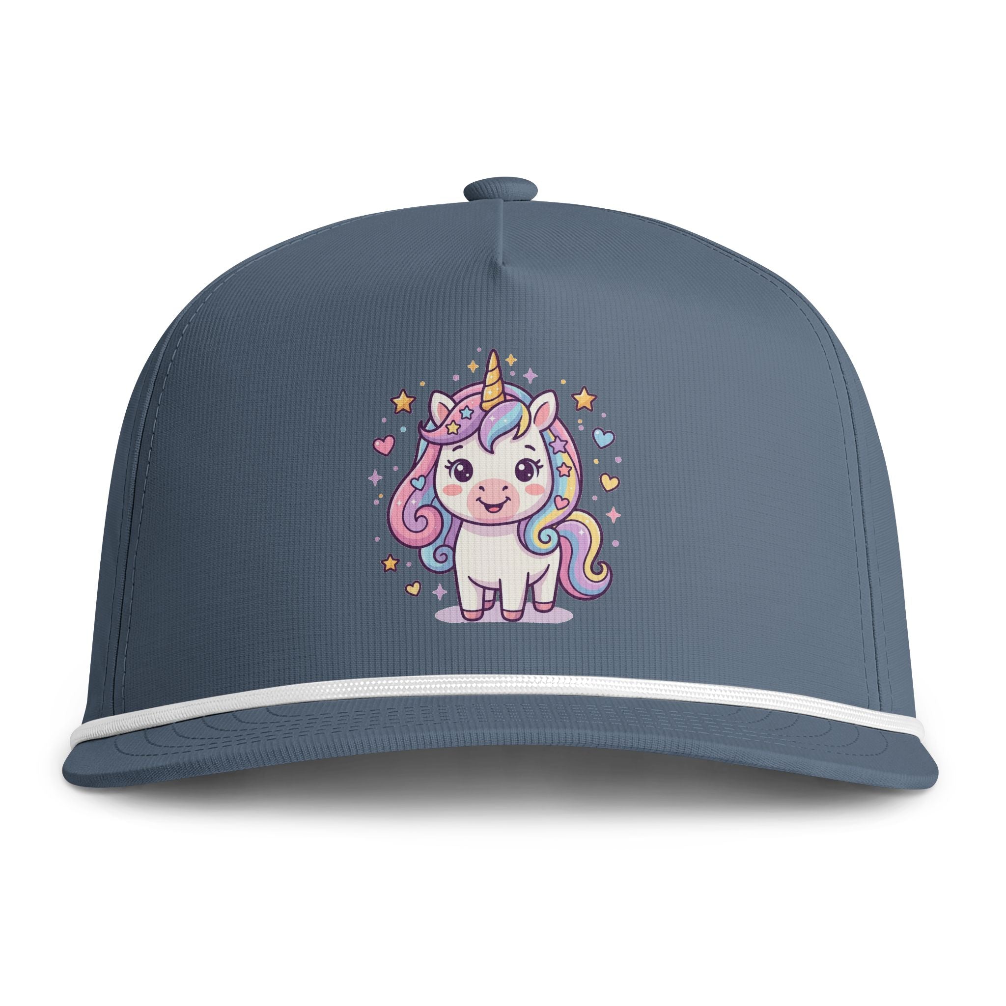 Unicorn Cap — Pastel Kawaii Sun washed Rope Hat