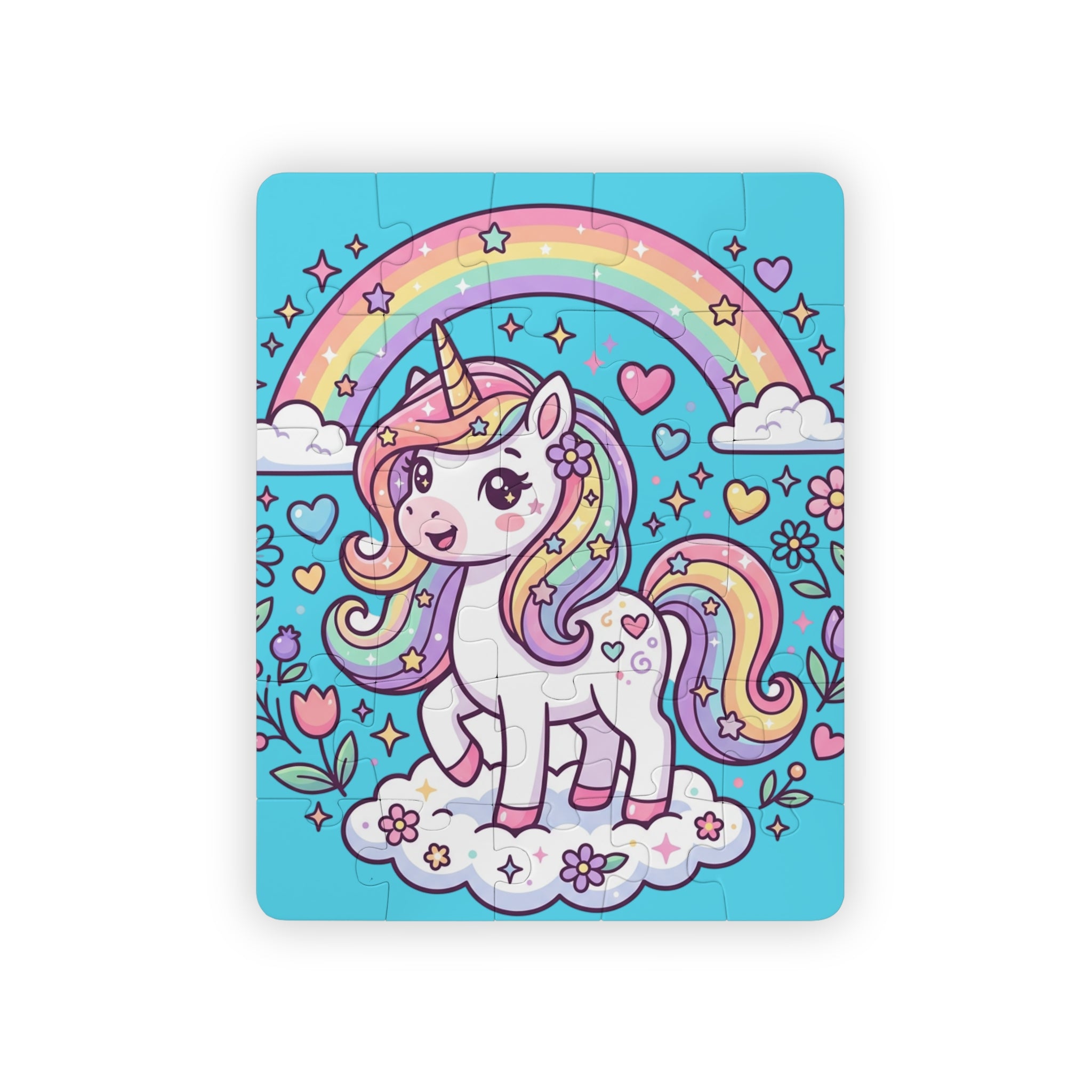 Unicorn Rainbow Kids Puzzle — 30-Piece Toddler Jigsaw