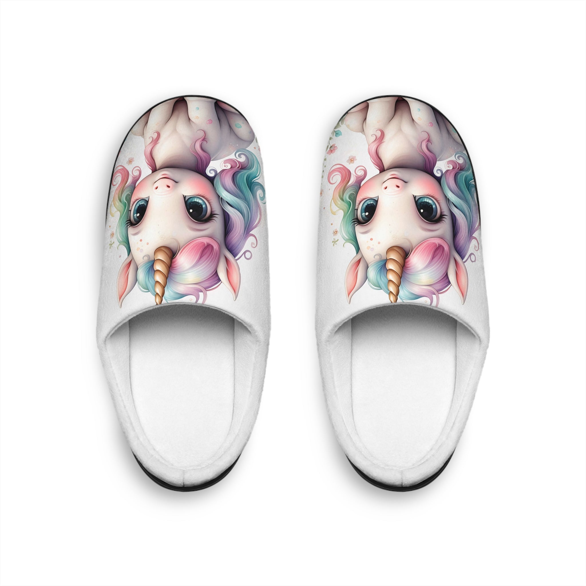 Unicorn Dream Indoor Slippers — Cute Pastel Cozy Women's House Shoes