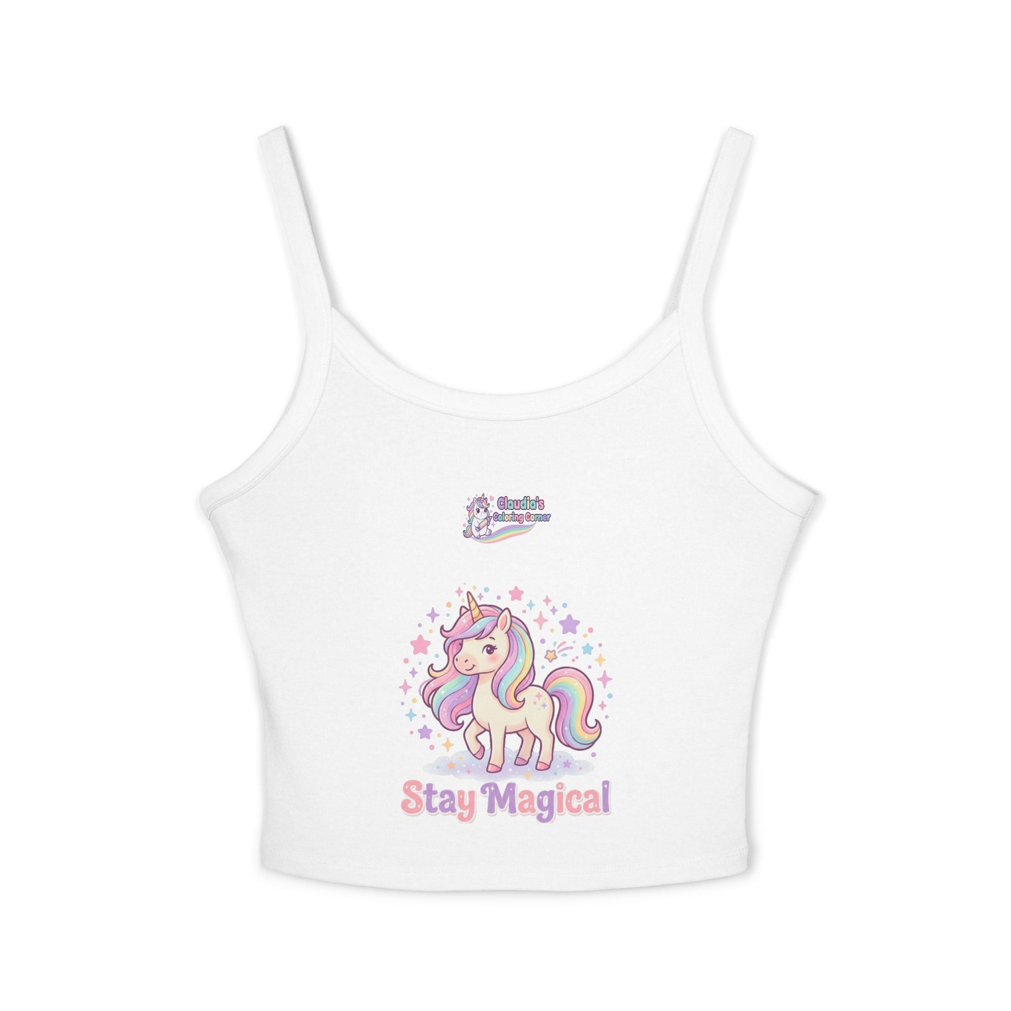 Stay Magical Unicorn Crop Tank