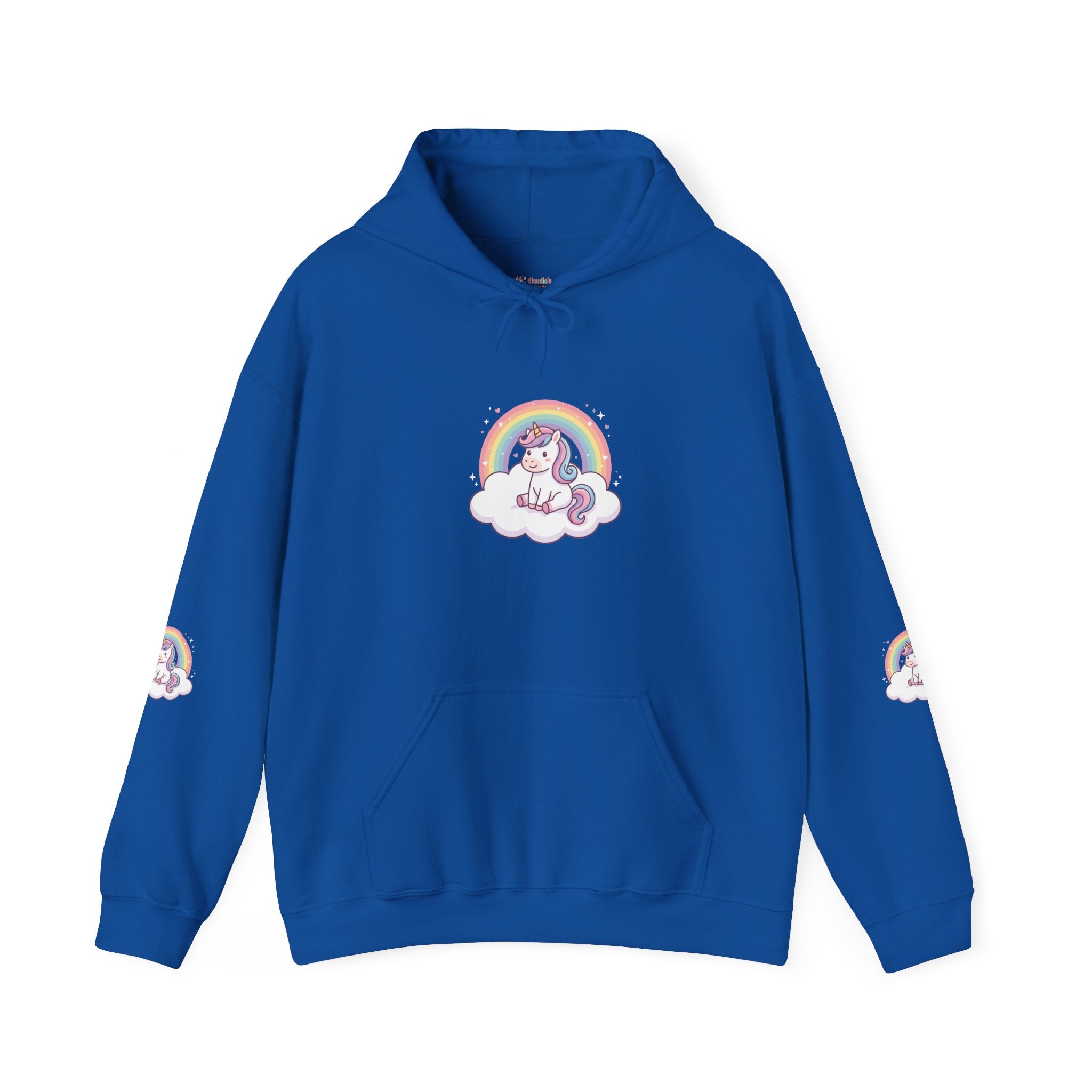 Unicorn Rainbow Hoodie – Cute Pastel Cloud Graphic Sweatshirt