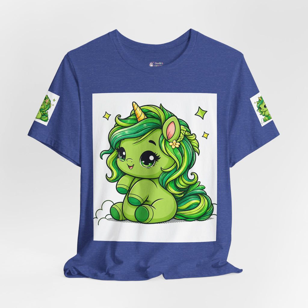 Cute Green Unicorn Tee — "Sweet Dreams" Graphic T-Shirt