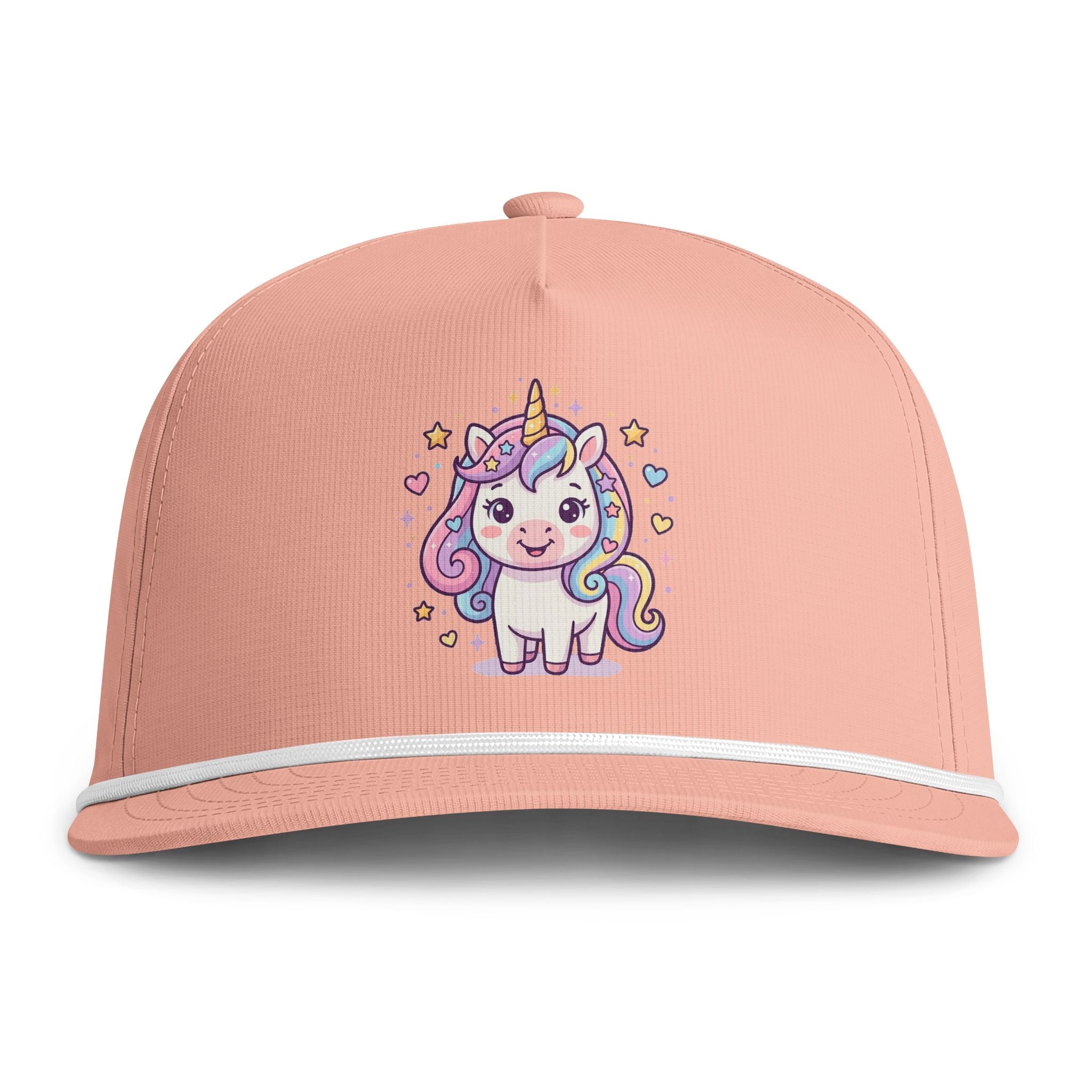 Unicorn Cap — Pastel Kawaii Sun washed Rope Hat