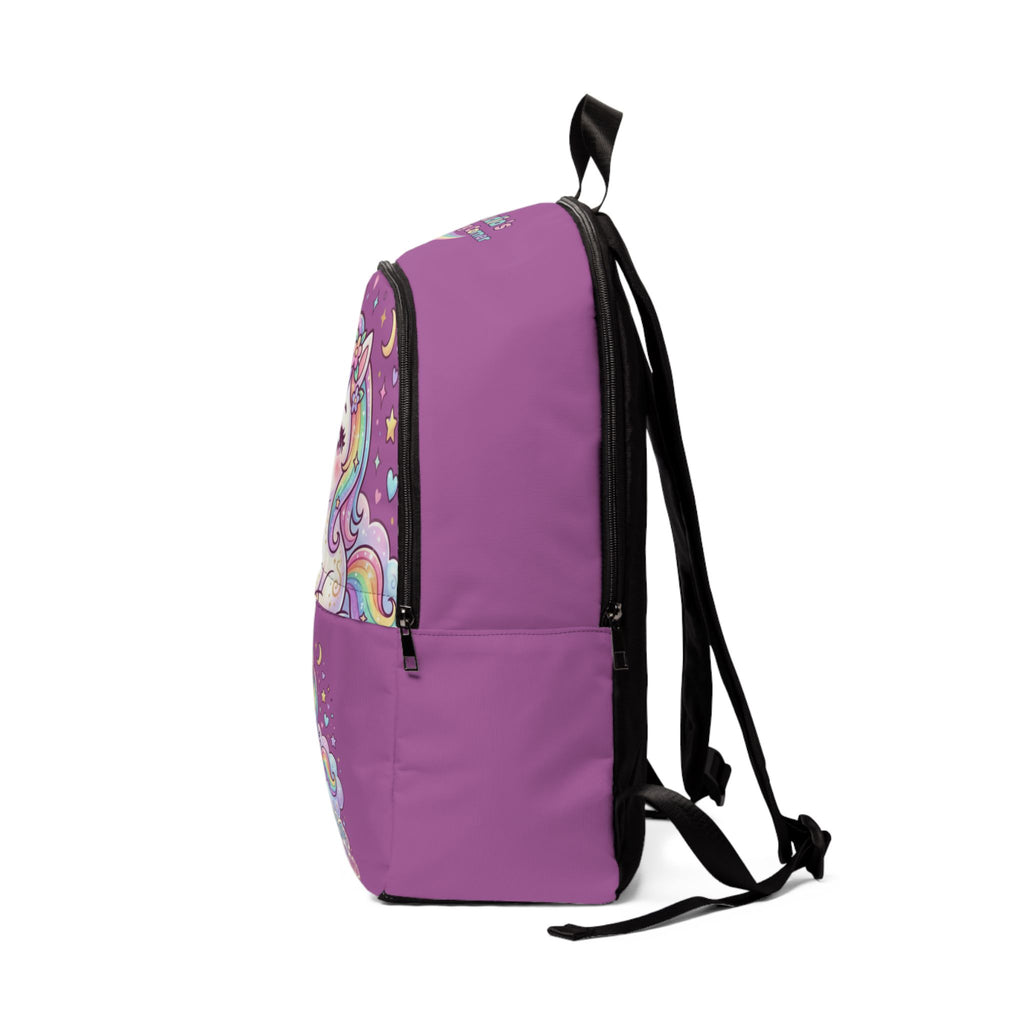 Cute Pastel Unicorn Backpack — "Dream Big, Sparkle More" Kids School Bag