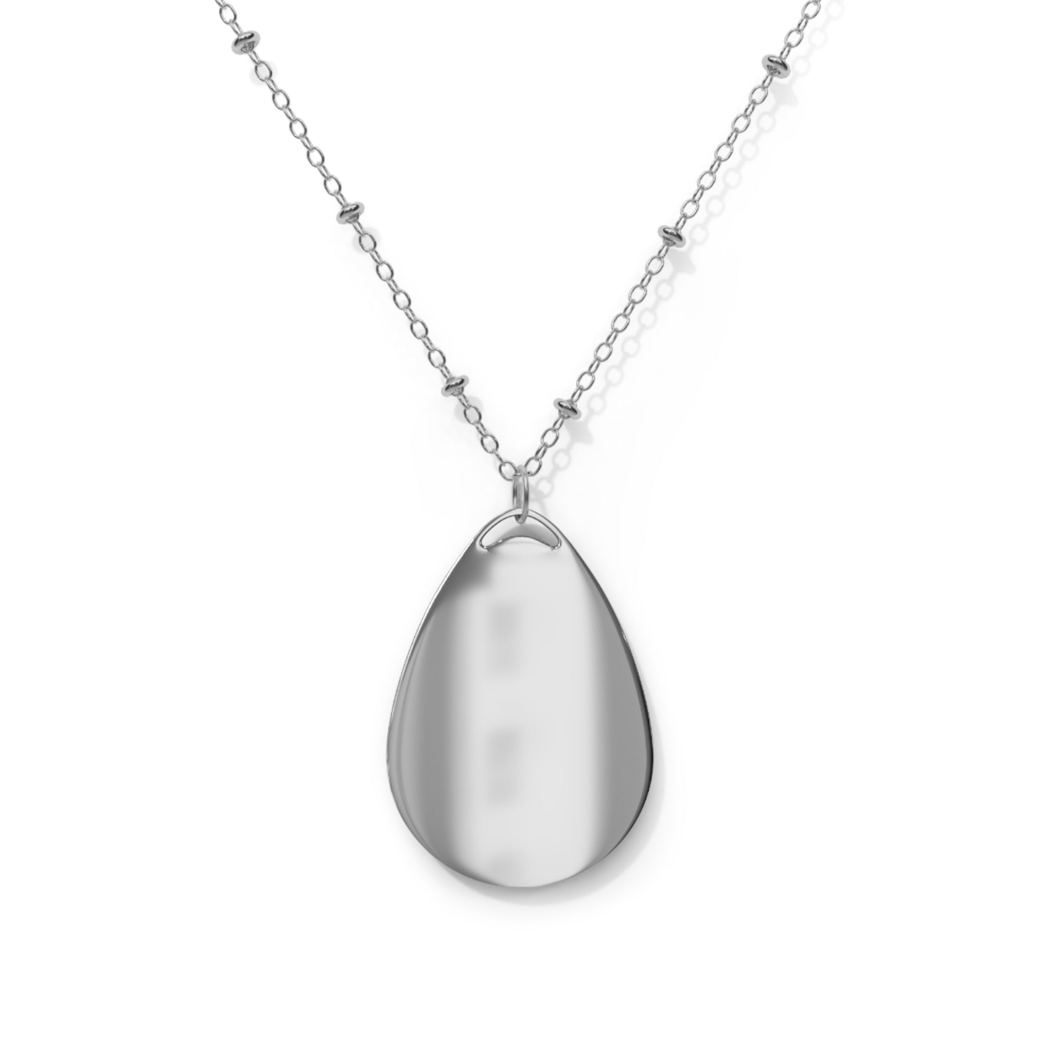 Unicorn Oval Necklace — Rainbow Mane Pendant Jewelry for Kids & Teens