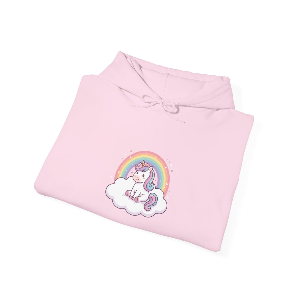 Unicorn Rainbow Hoodie – Cute Pastel Cloud Graphic Sweatshirt