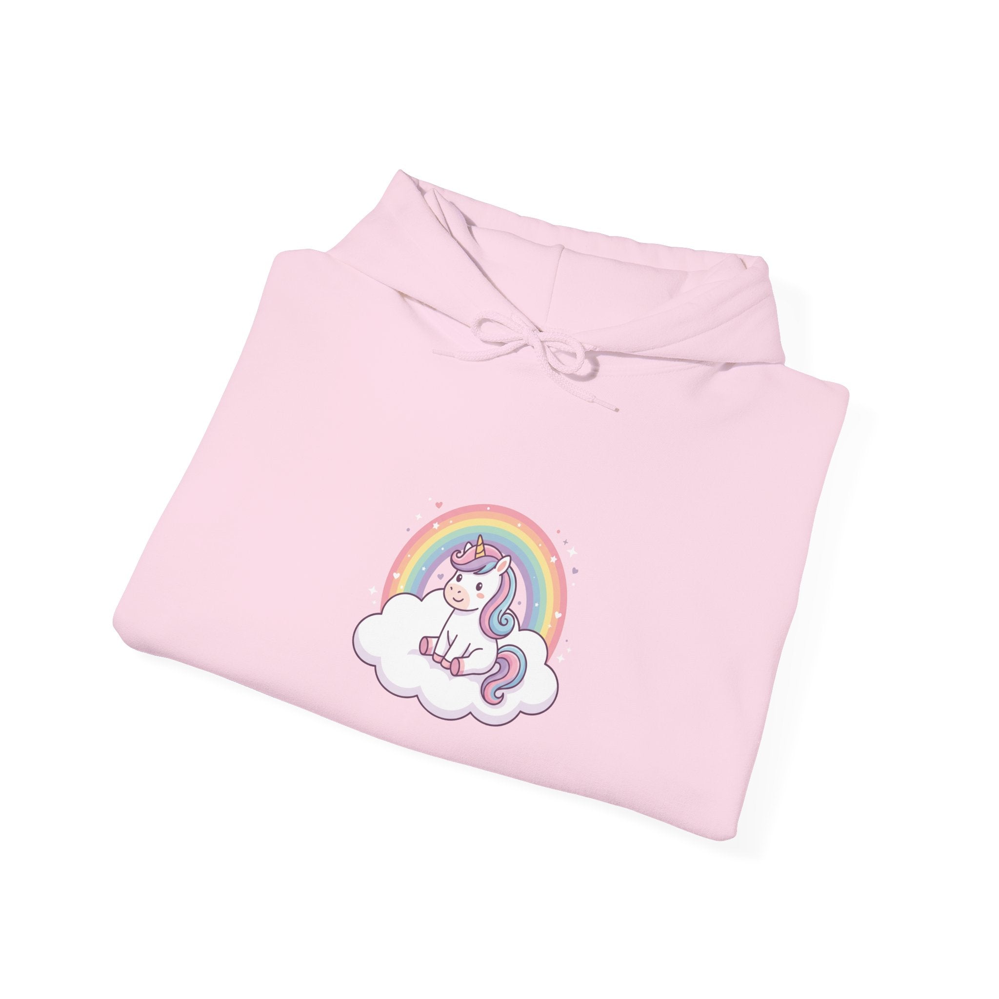 Unicorn Rainbow Hoodie – Cute Pastel Cloud Graphic Sweatshirt