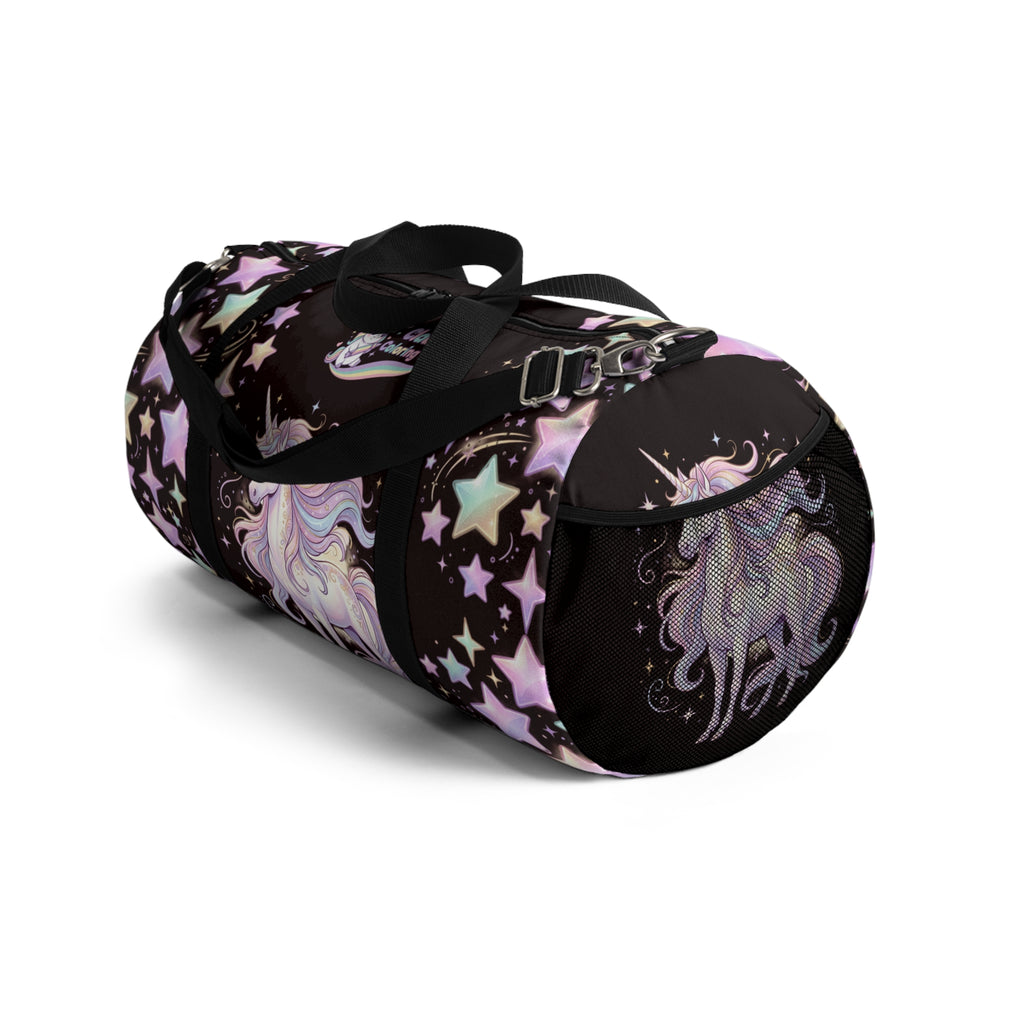 Pastel Unicorn Stars Duffel Bag — Magical Travel & Gym Bag