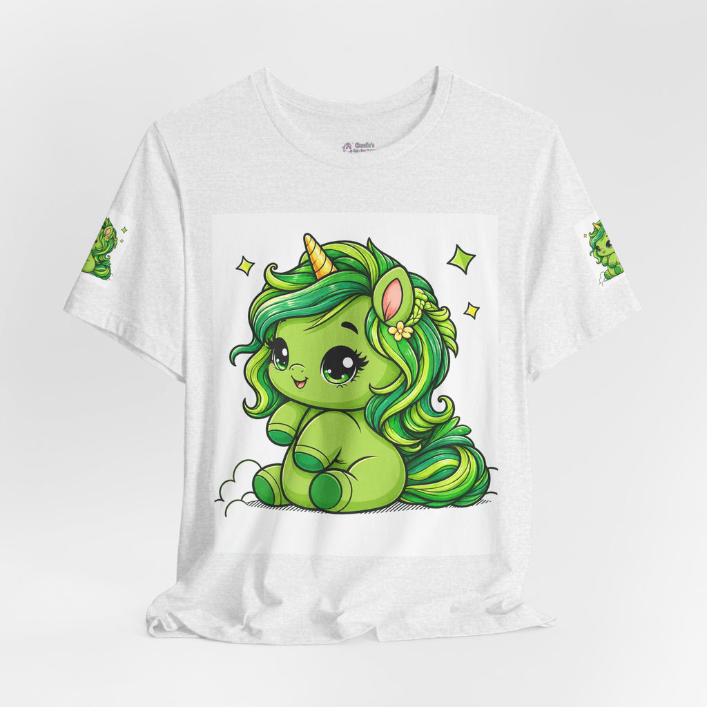 Cute Green Unicorn Tee — "Sweet Dreams" Graphic T-Shirt