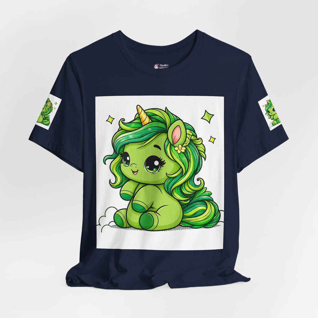 Cute Green Unicorn Tee — "Sweet Dreams" Graphic T-Shirt