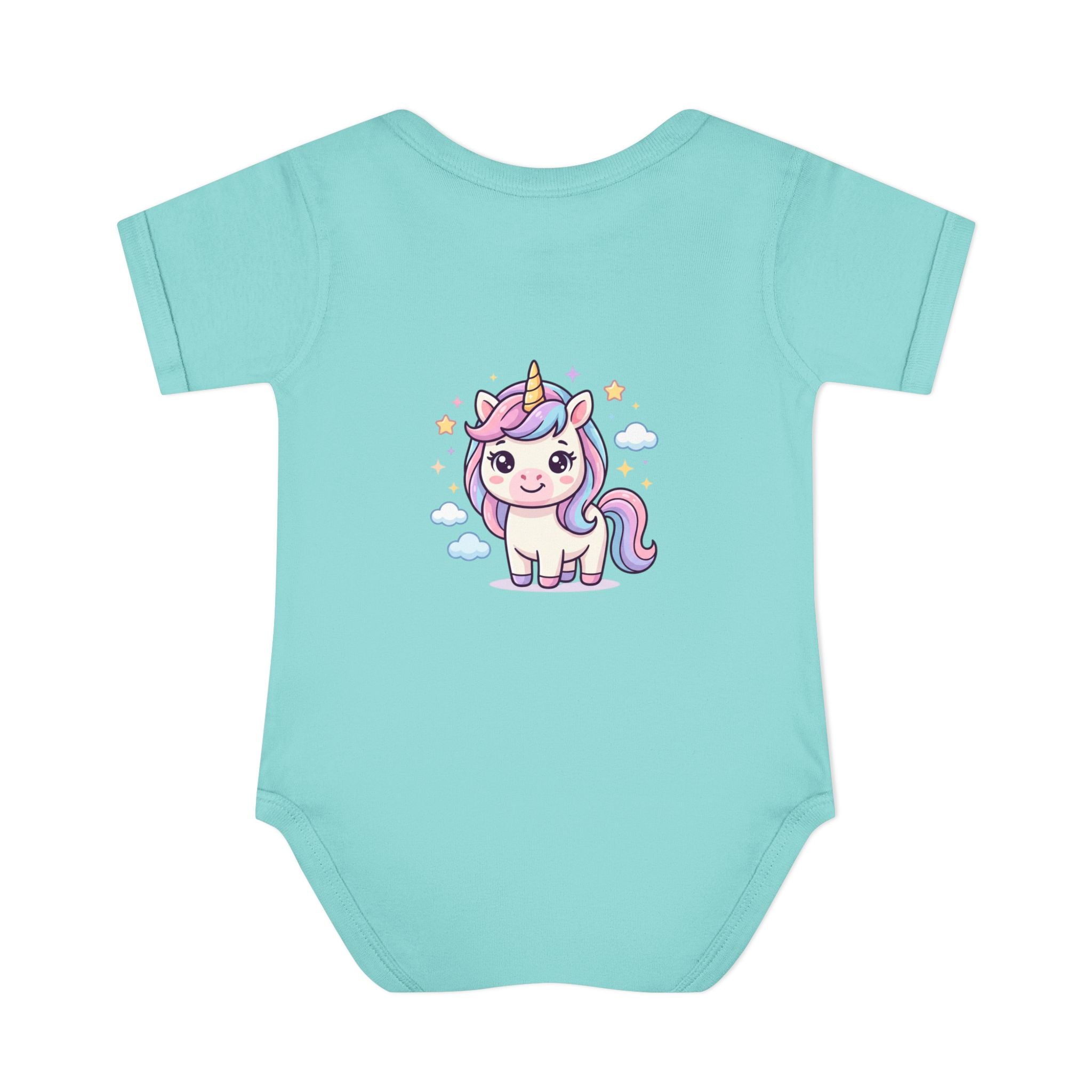 Unicorn Rainbow Infant Bodysuit — Cute Pastel Baby Onesie