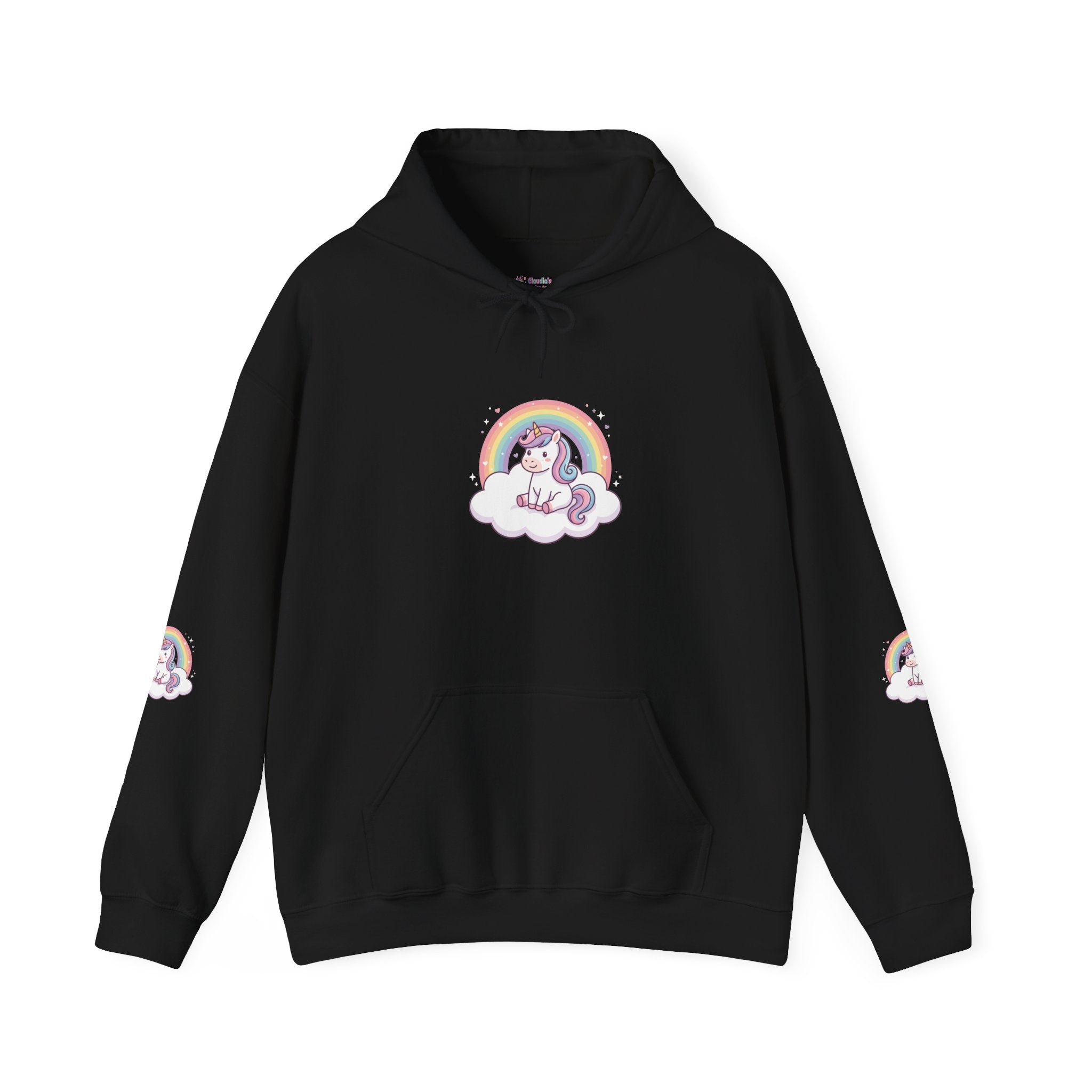 Unicorn Rainbow Hoodie – Cute Pastel Cloud Graphic Sweatshirt