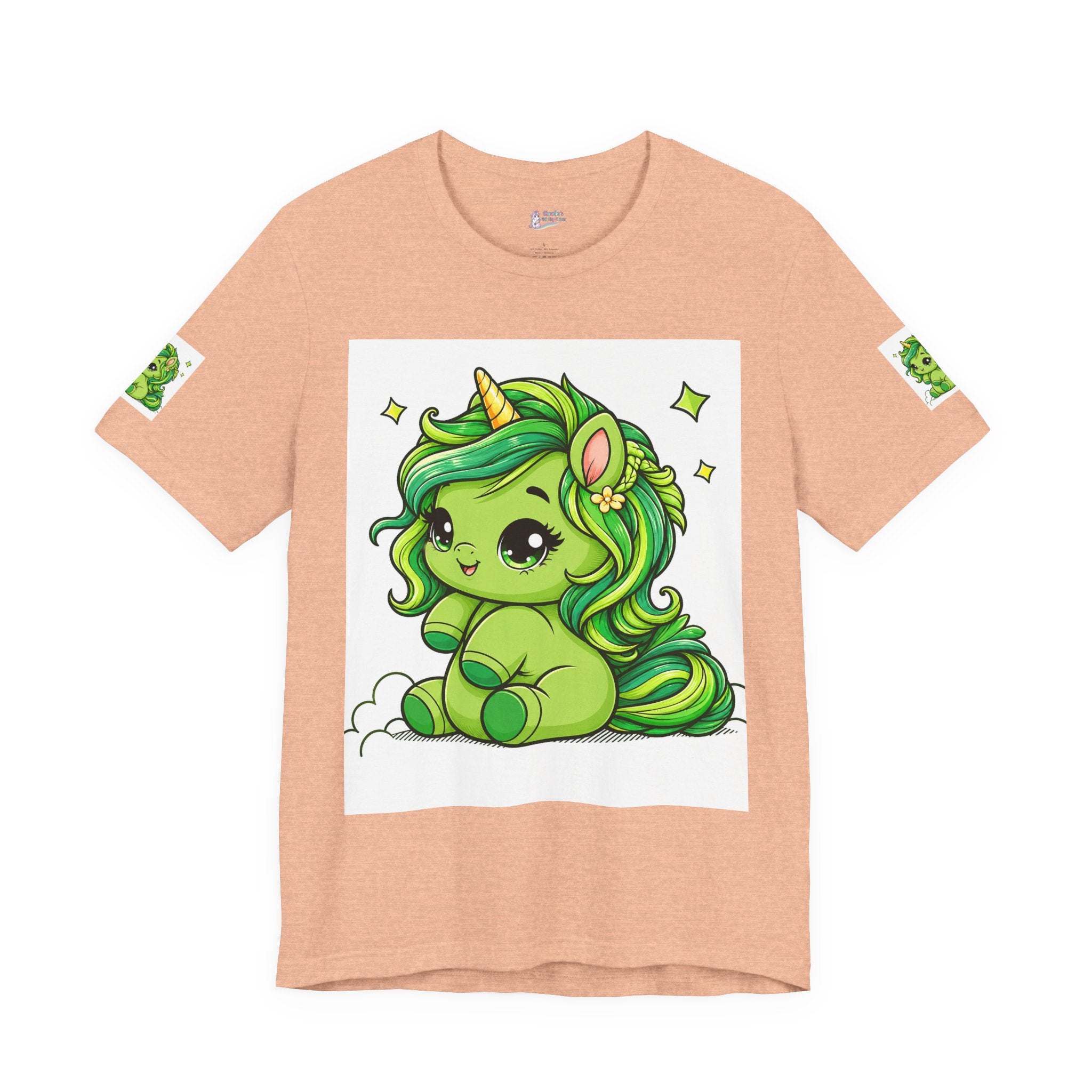 Cute Green Unicorn Tee — "Sweet Dreams" Graphic T-Shirt