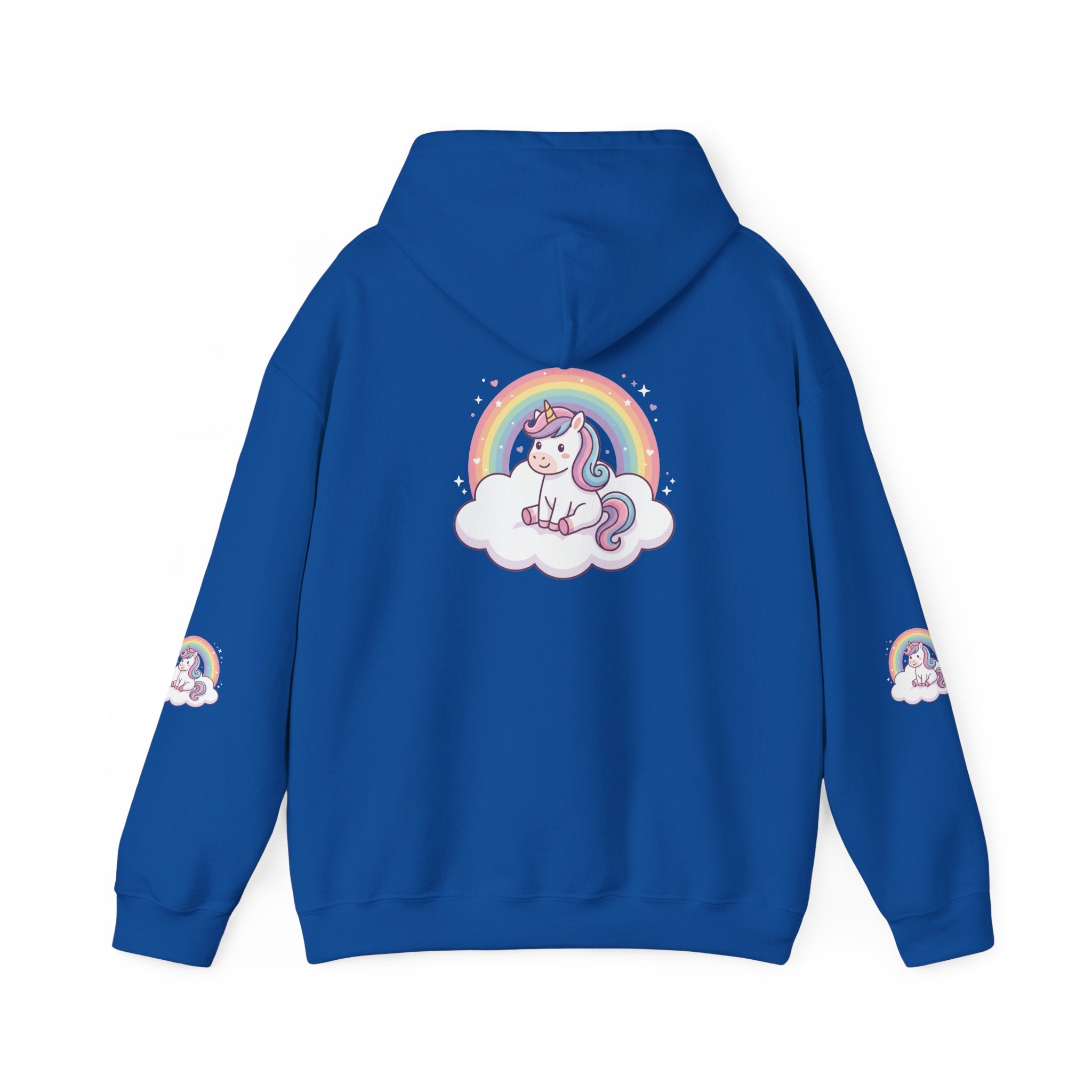 Unicorn Rainbow Hoodie – Cute Pastel Cloud Graphic Sweatshirt