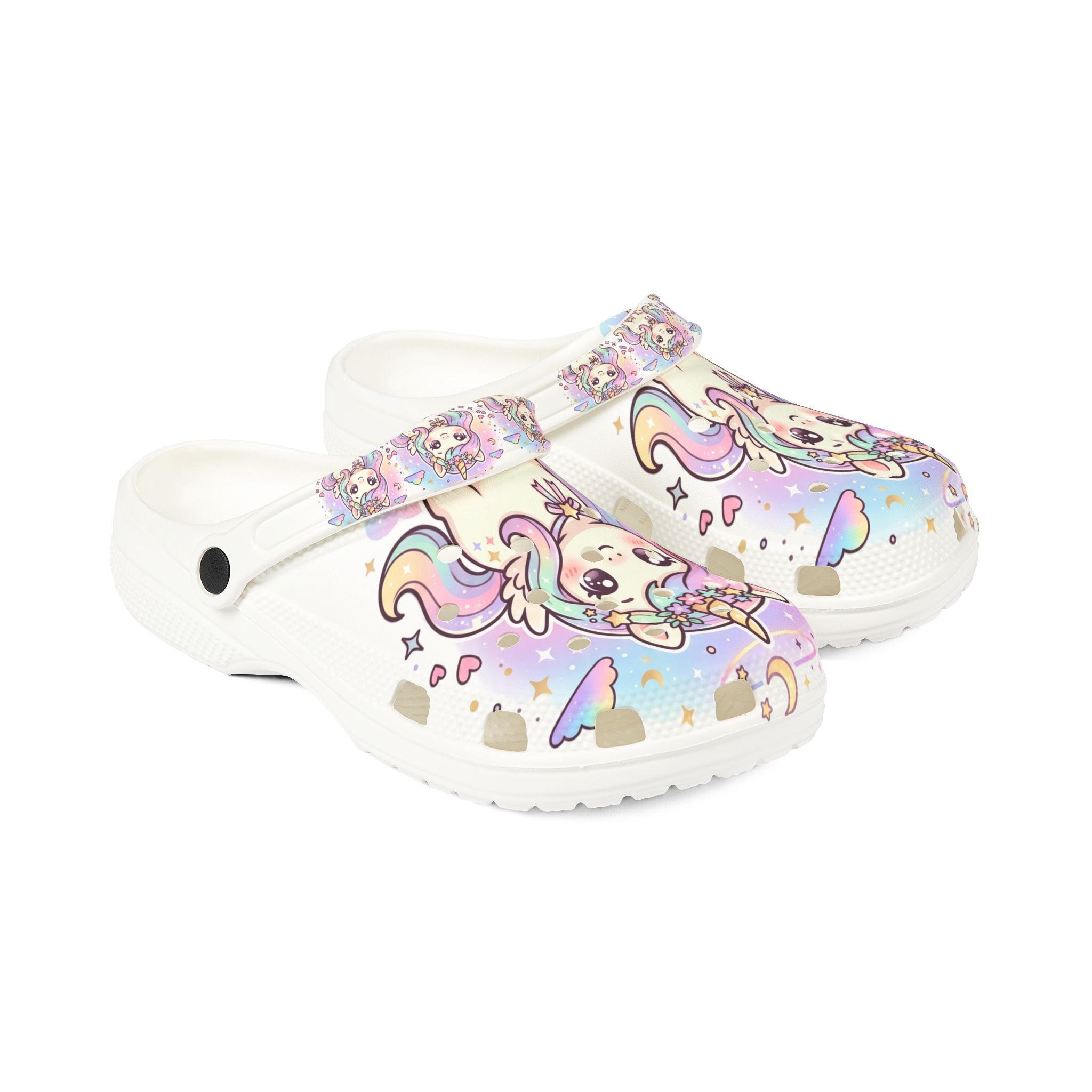 Unicorn EVA Foam Clogs — Pastel Rainbow Magic Rubber Shoes