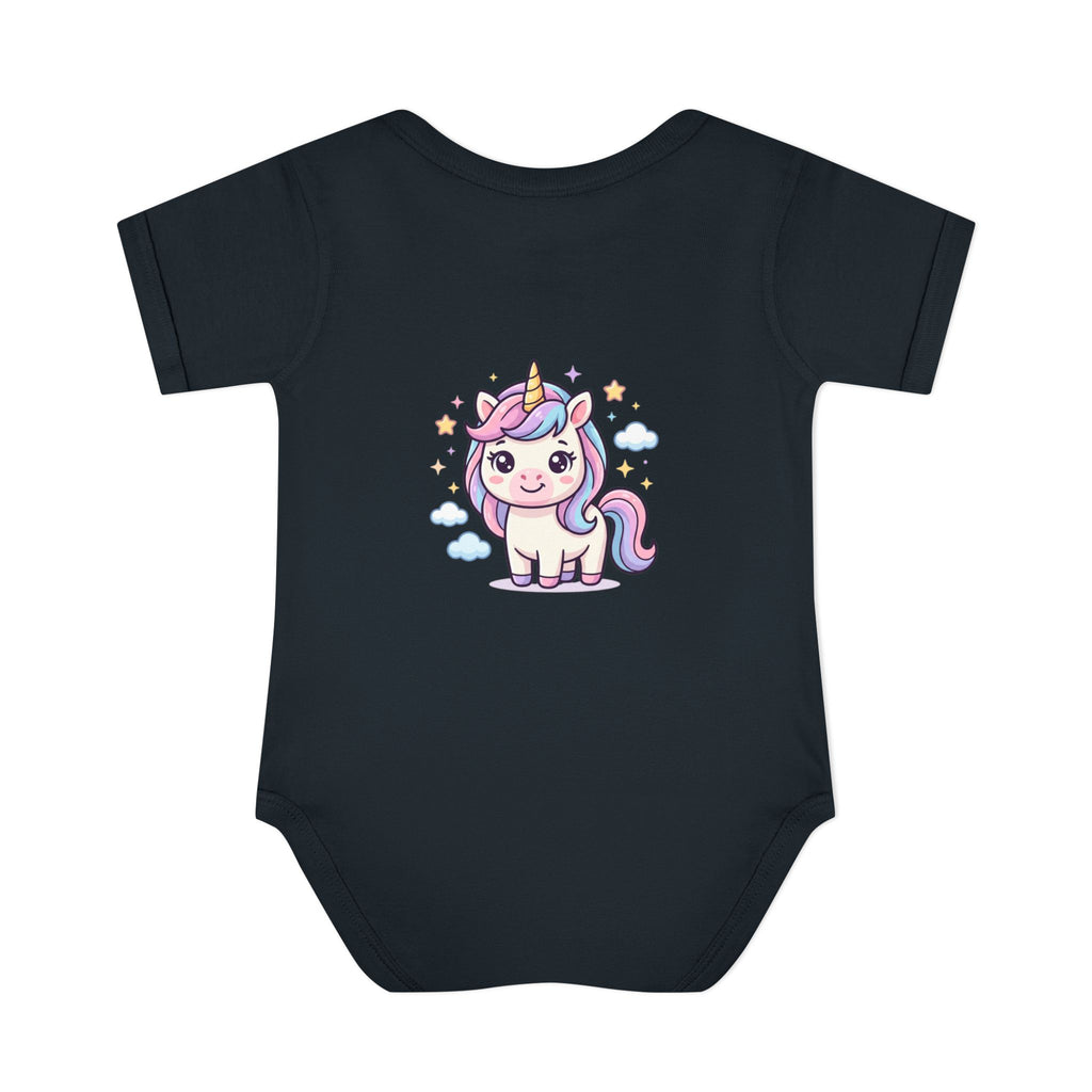 Unicorn Rainbow Infant Bodysuit — Cute Pastel Baby Onesie