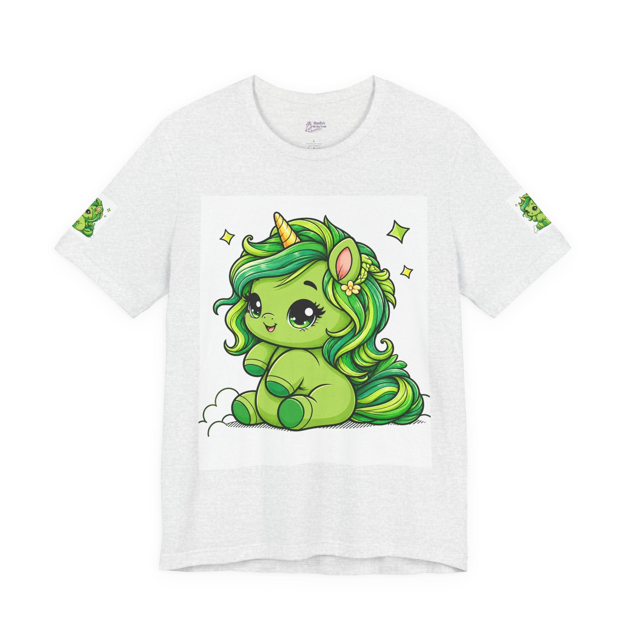 Cute Green Unicorn Tee — "Sweet Dreams" Graphic T-Shirt