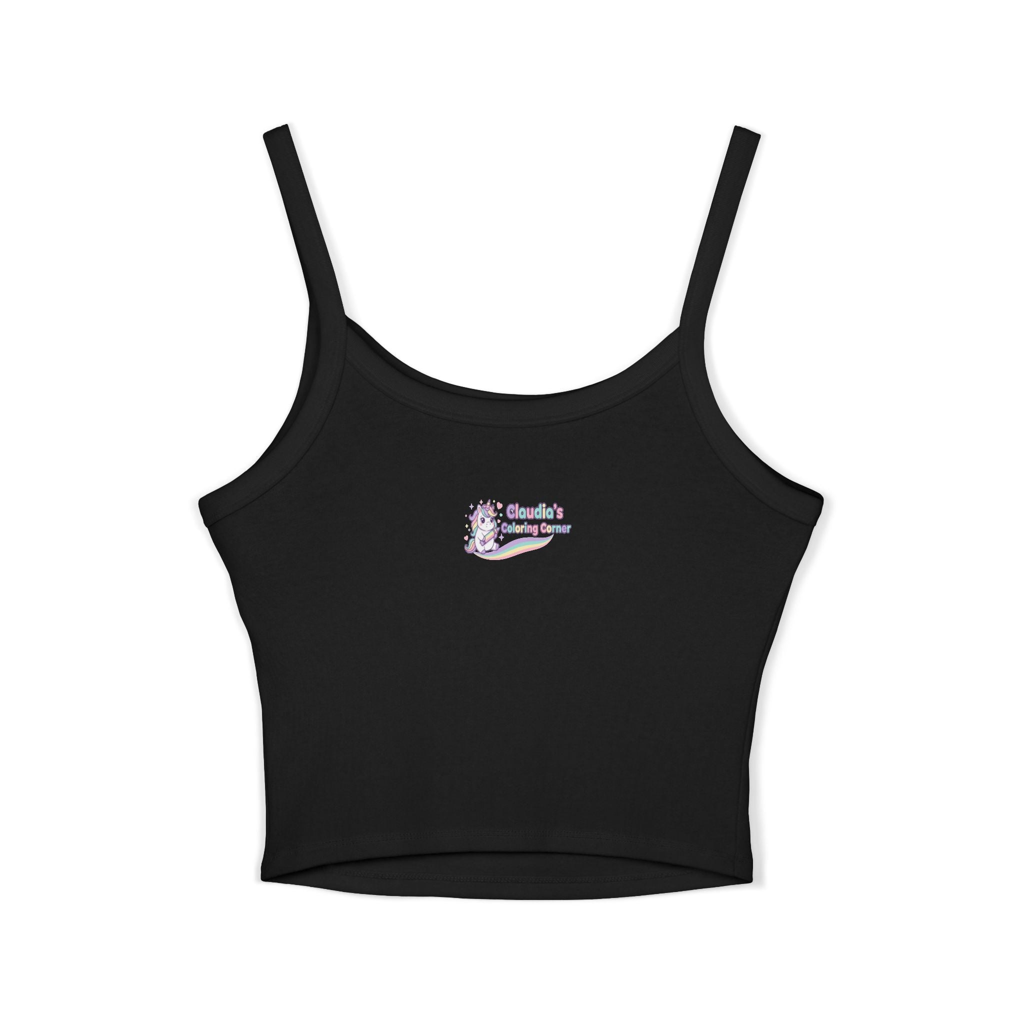 Starry Pastel Crop Tank — Women's Spaghetti Strap Tank Top
