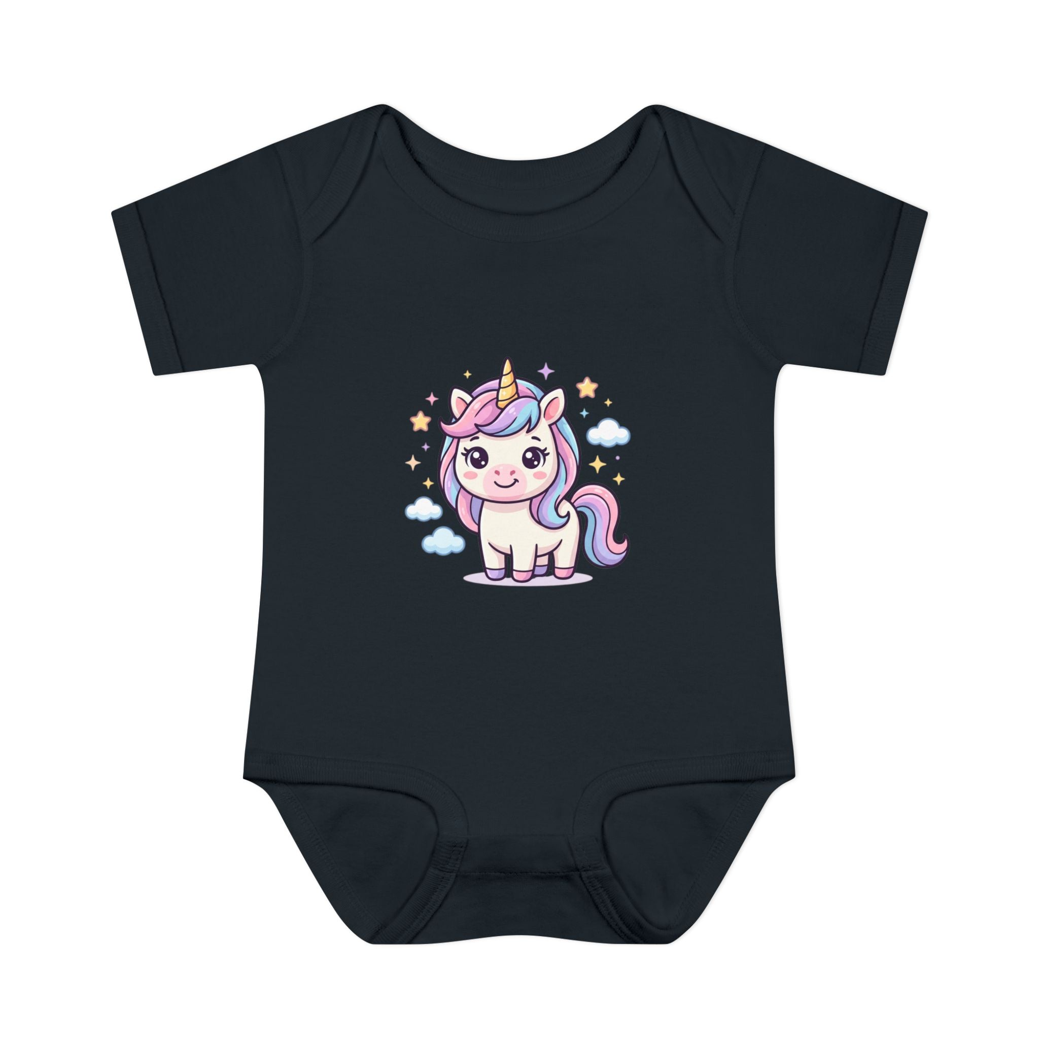 Unicorn Rainbow Infant Bodysuit — Cute Pastel Baby Onesie