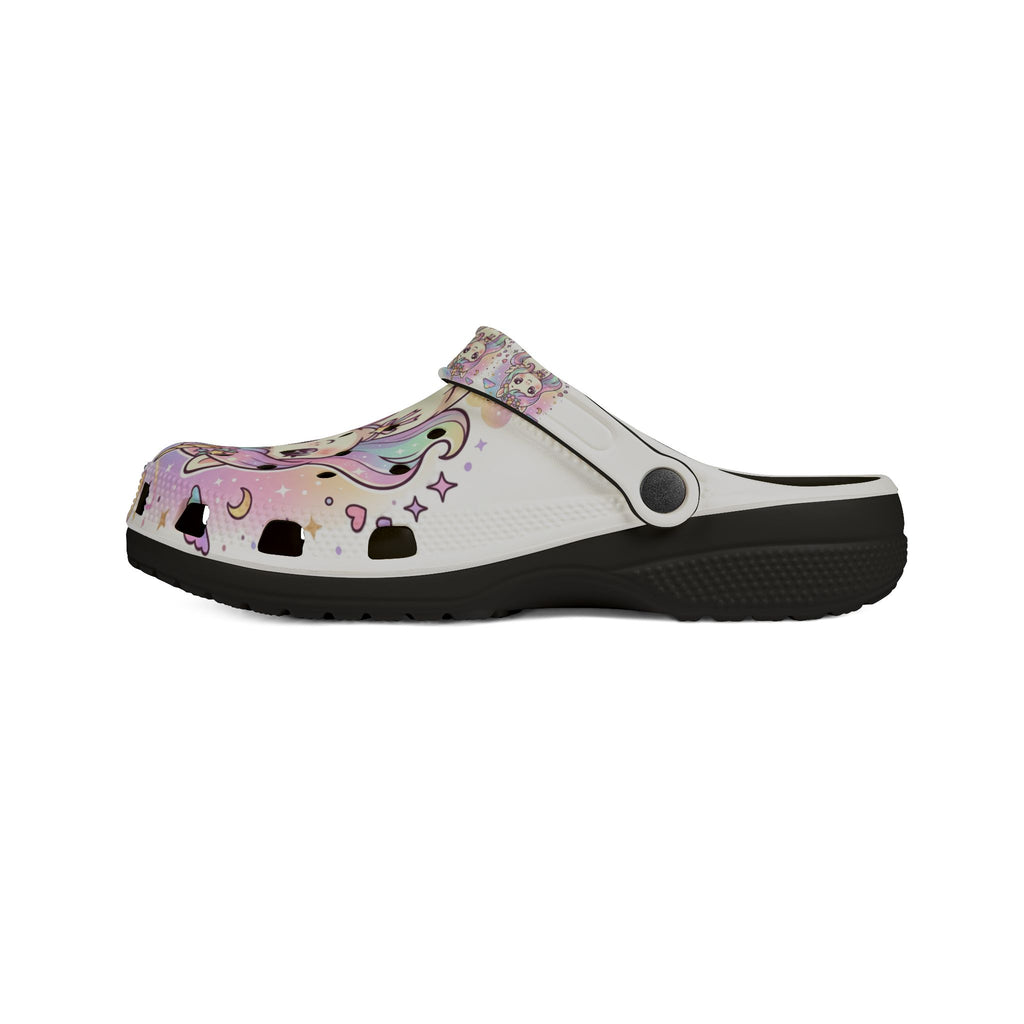 Unicorn EVA Foam Clogs — Pastel Rainbow Magic Rubber Shoes
