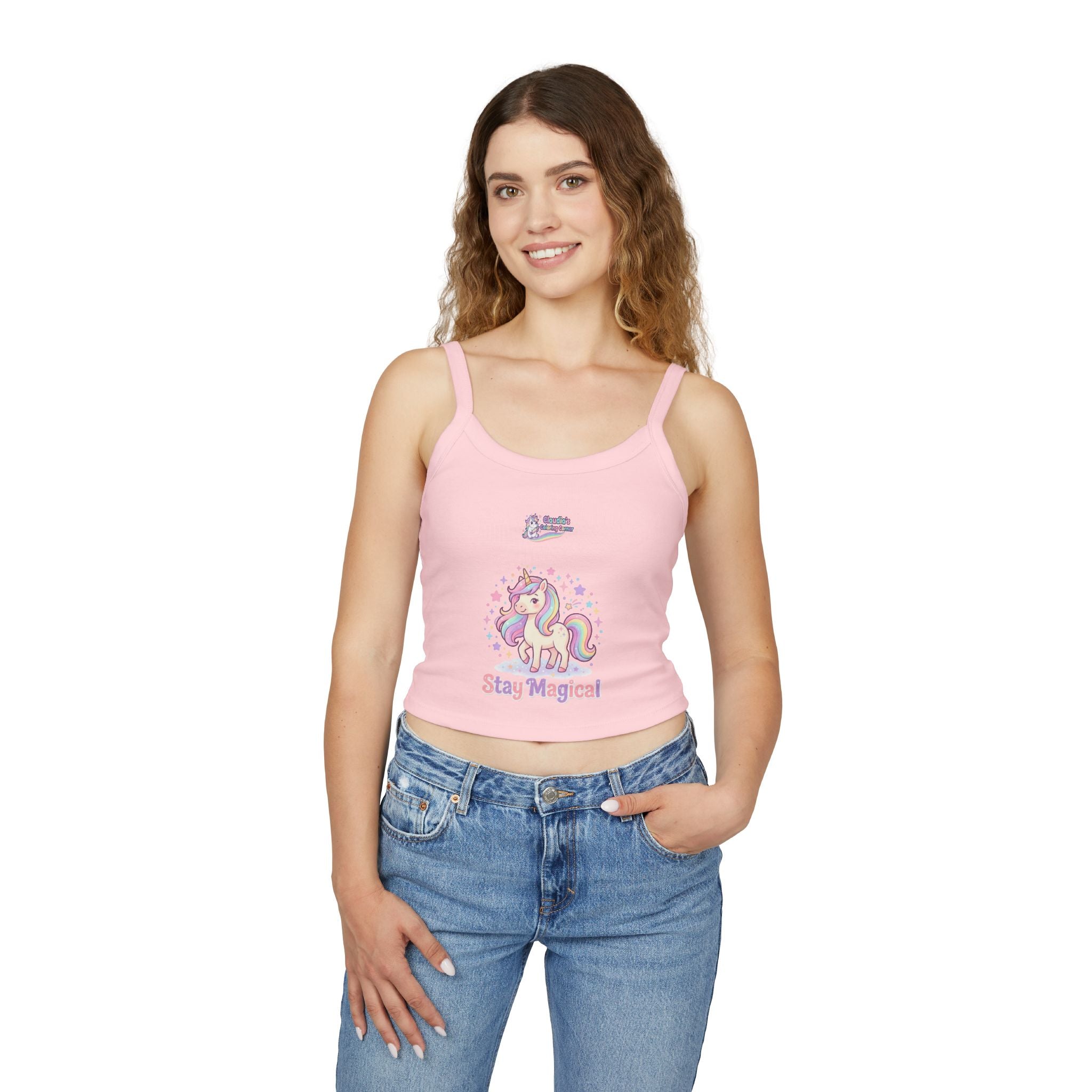 Stay Magical Unicorn Crop Tank
