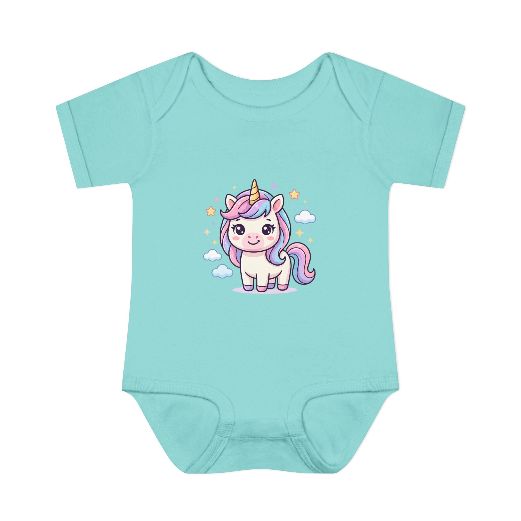 Unicorn Rainbow Infant Bodysuit — Cute Pastel Baby Onesie
